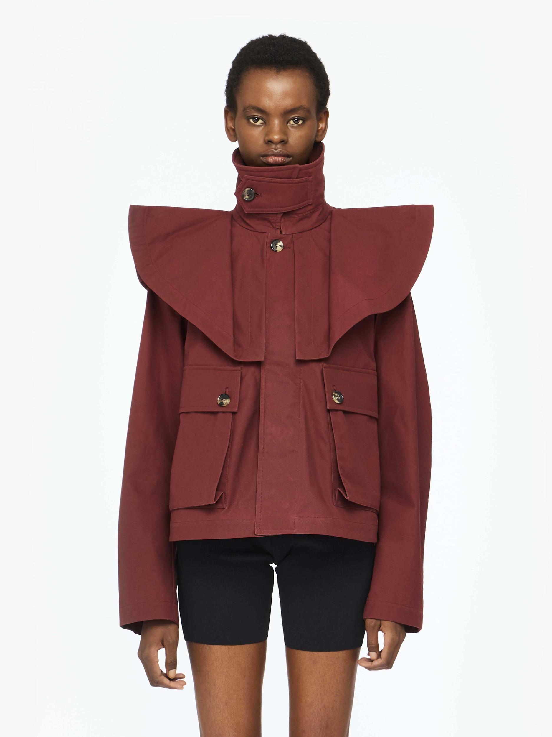 OVERSIZED COLLAR TRENCH JACKET Product Image