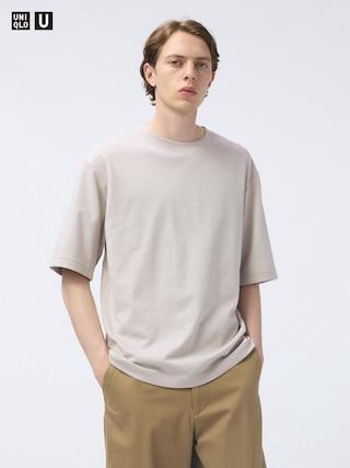 AIRism Cotton Oversized T-Shirt Half-Sleeve Large UNIQLO US Product Image