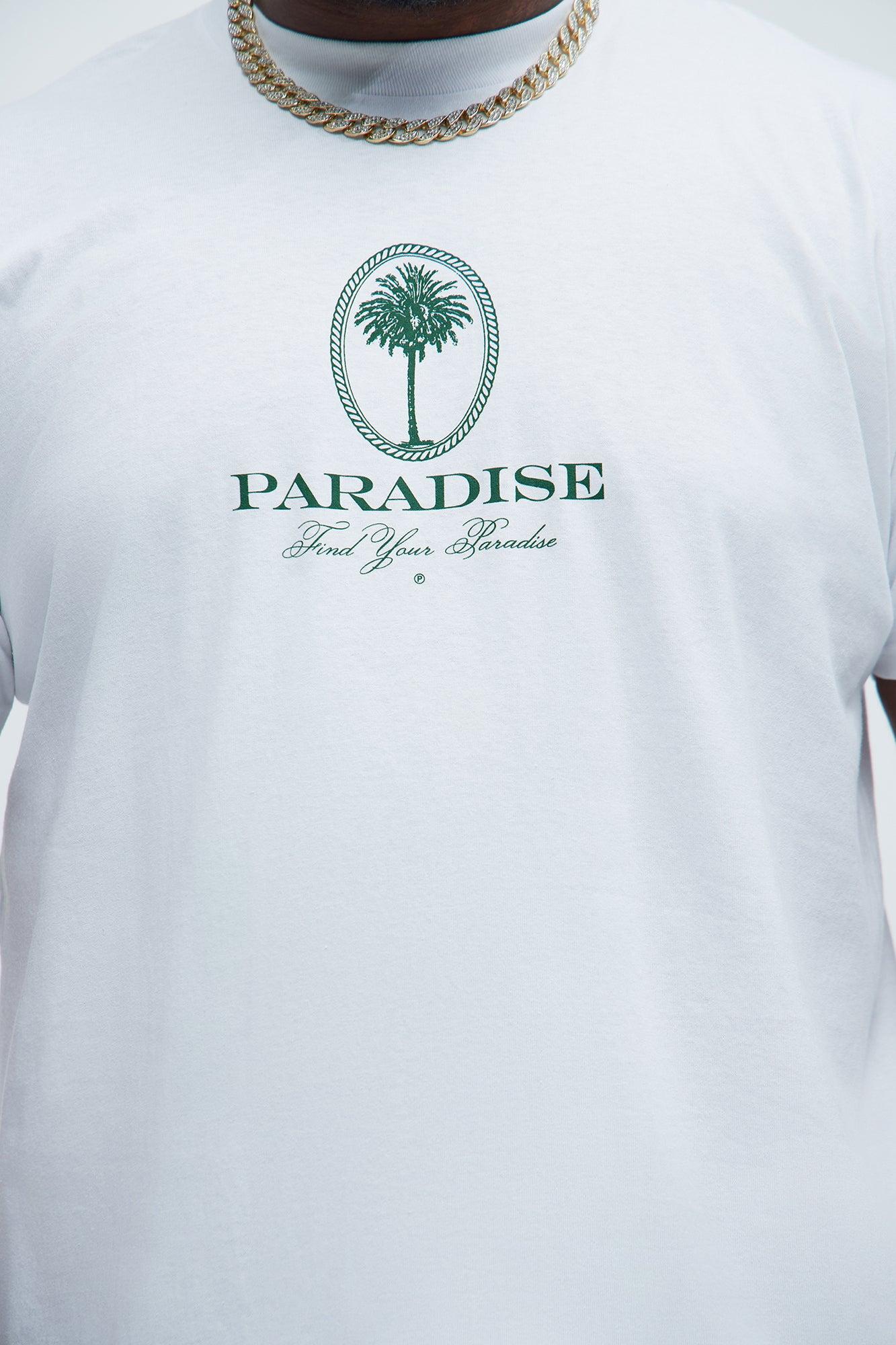 Find Your Paradise Short Sleeve Tee - White Product Image