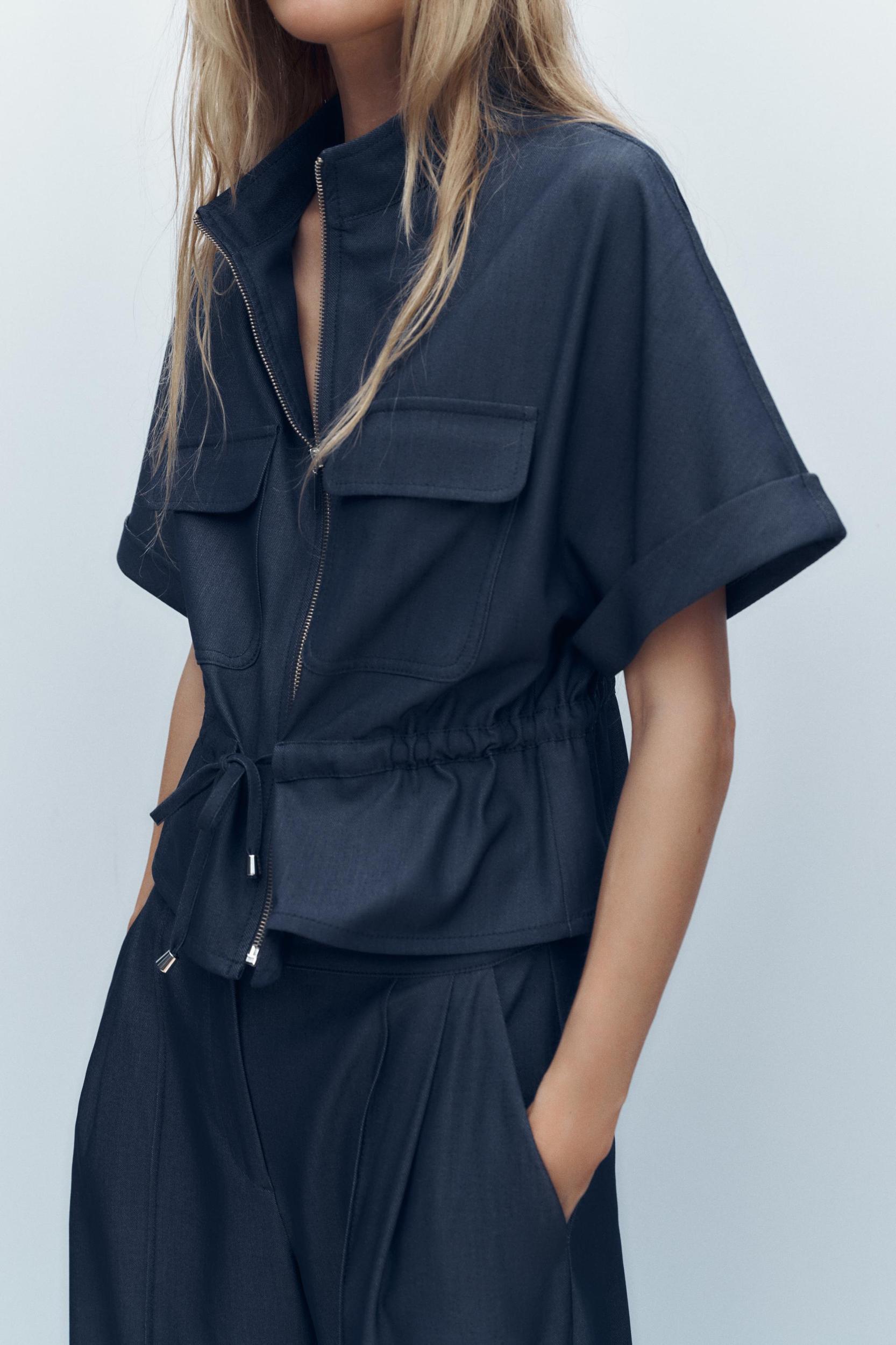 DRAWSTRING SAFARI SHIRT Product Image