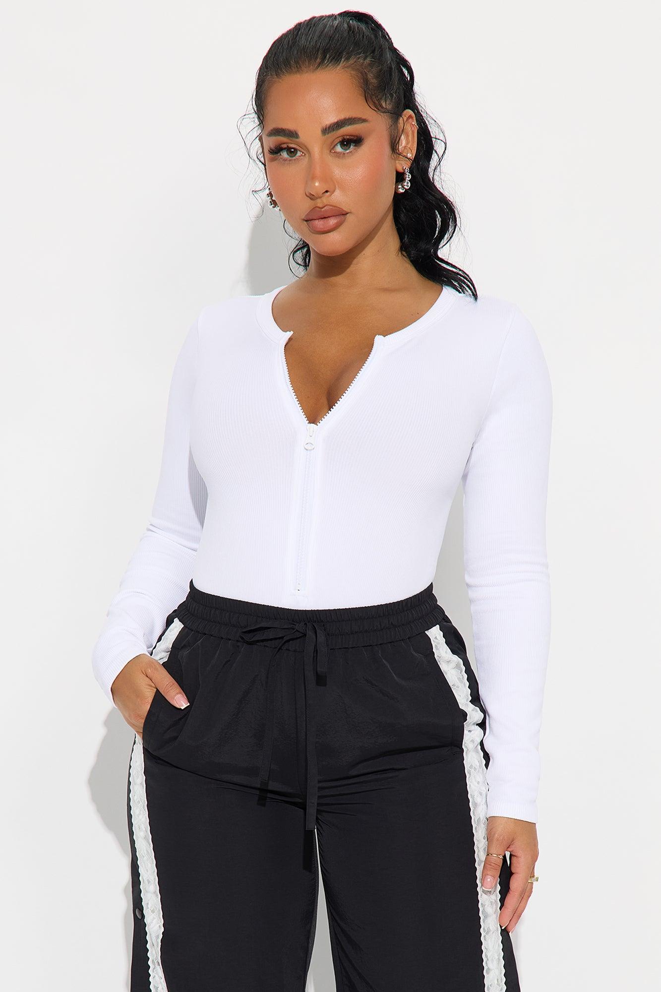 Serena Seamless Bodysuit - White Female Product Image