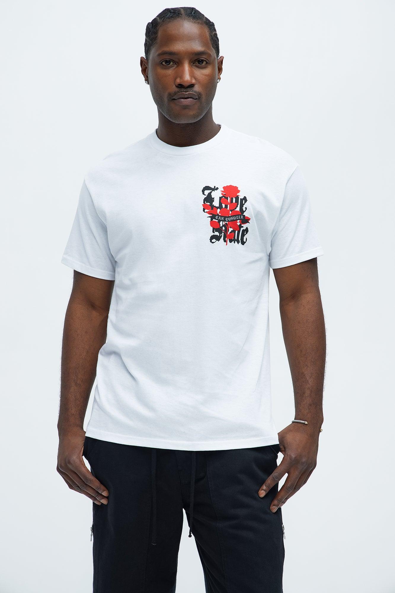 Love Can Conquer Short Sleeve Tee - White Product Image