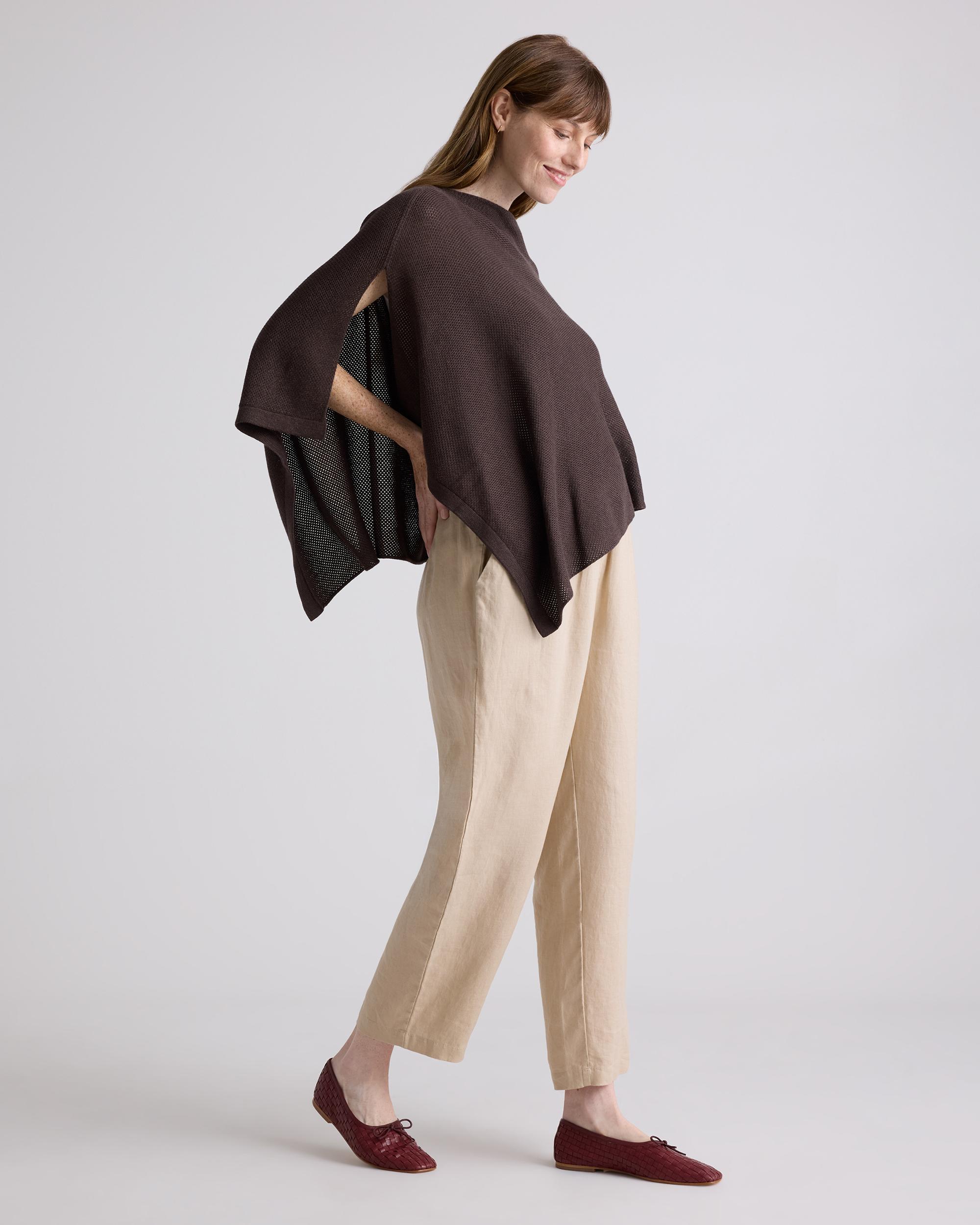 Quince | Women's Lightweight Cotton Cashmere Nursing Shawl Organic Cotton Product Image