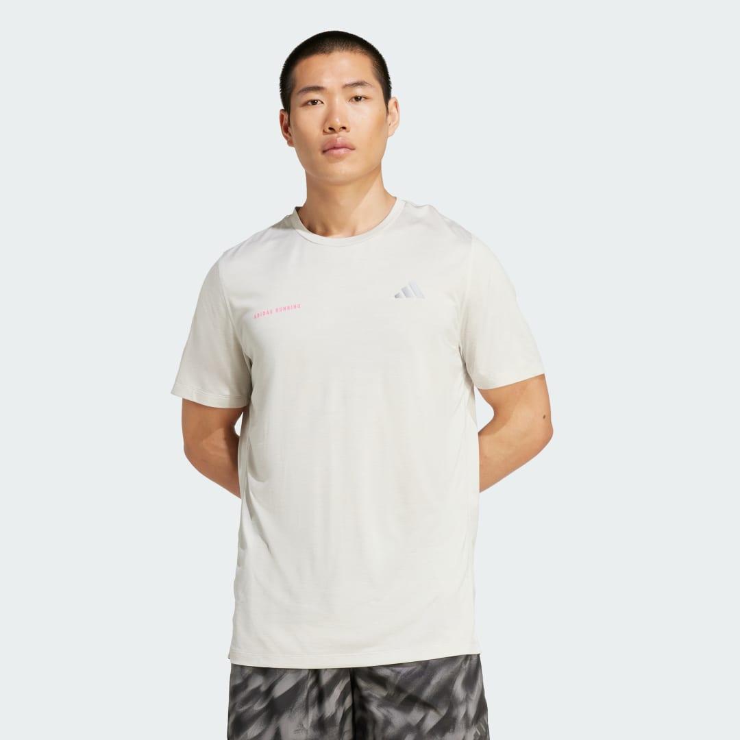 adidas Own The Run Melange Tee Black XS Mens Product Image