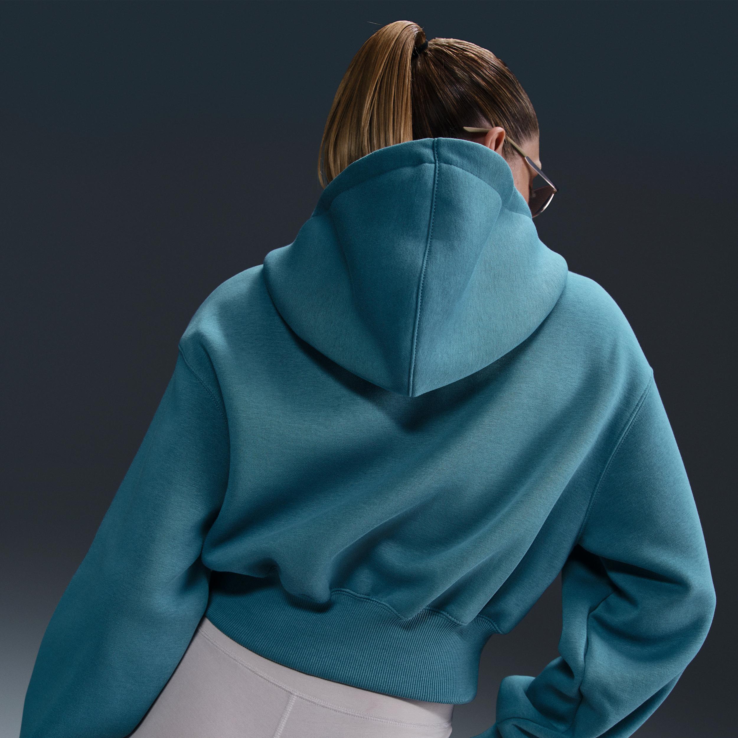 Women's Nike Sportswear Phoenix Fleece Loose Cropped Full-Zip Hoodie Product Image