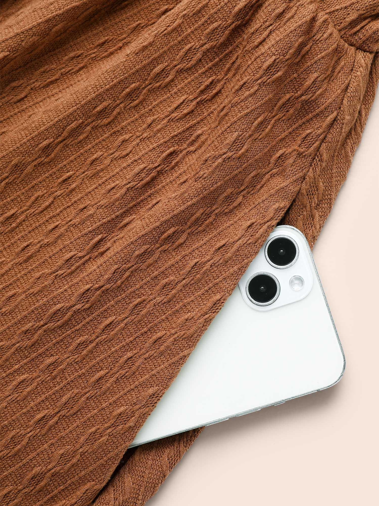 Textured Mesh Patchwork Ruffles Dress Female Product Image