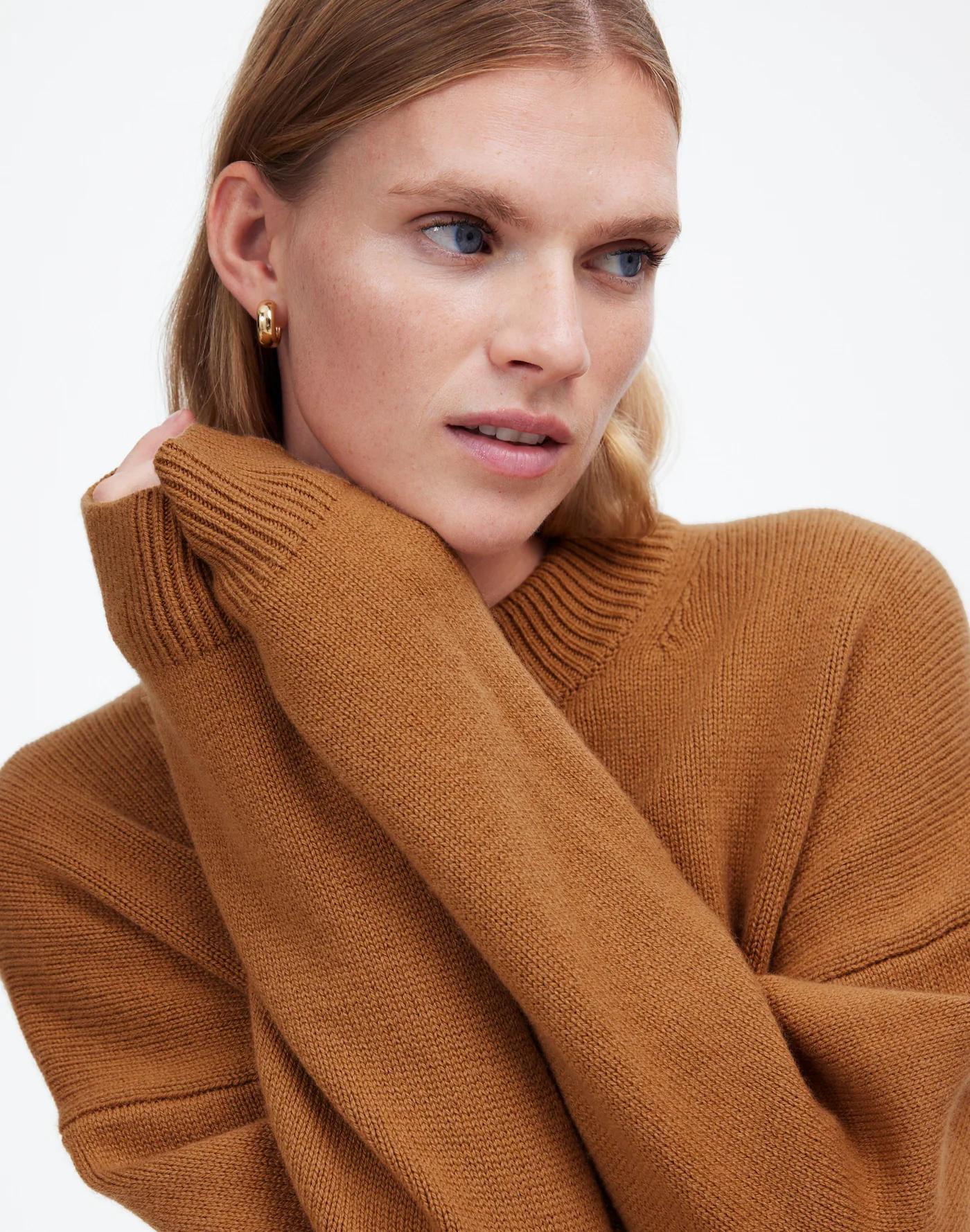 SoftWool Boxy Crewneck Sweater Product Image