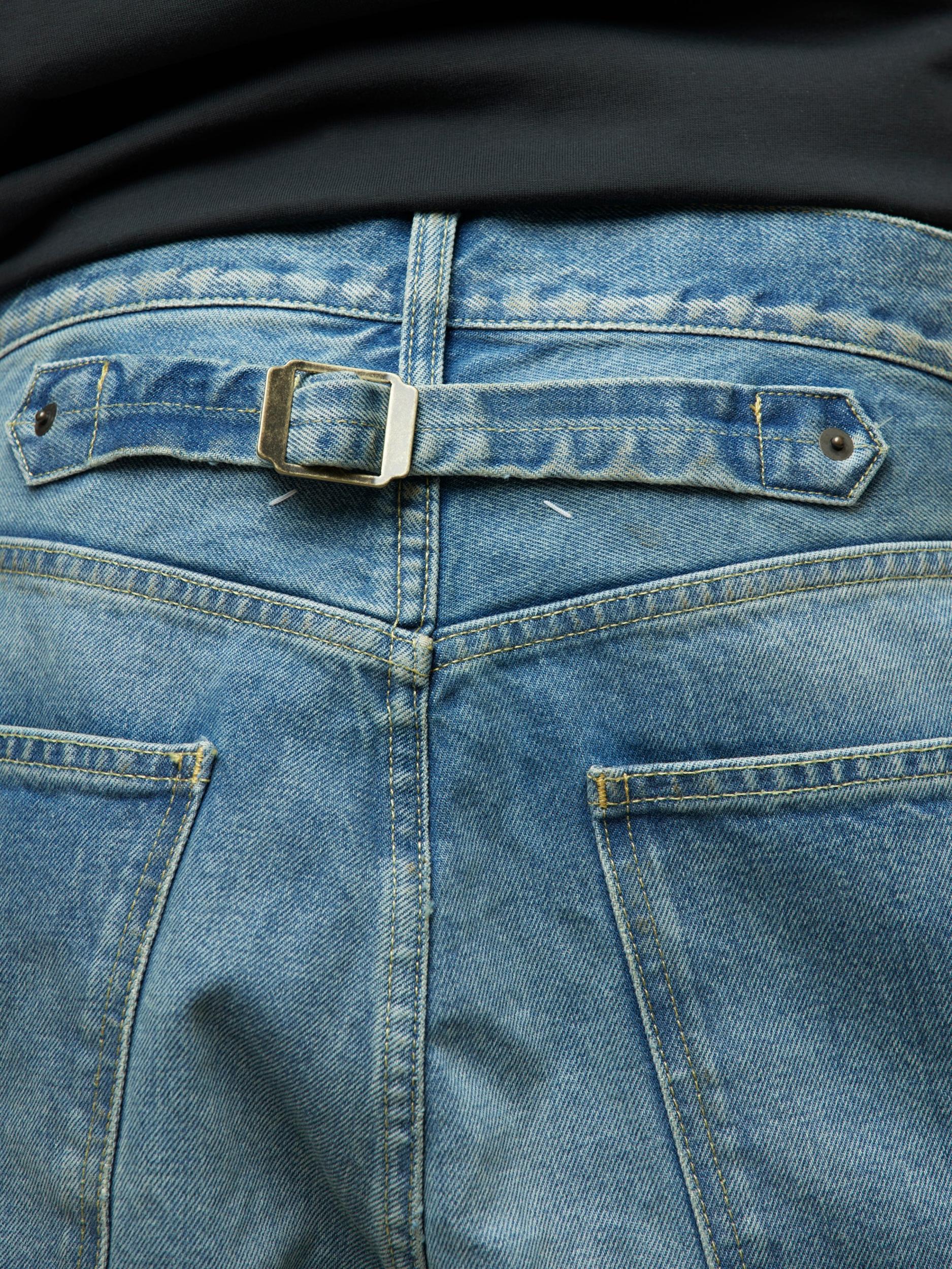 14 Oz 5 Pocket Denim Pants (Medium Blue) Product Image
