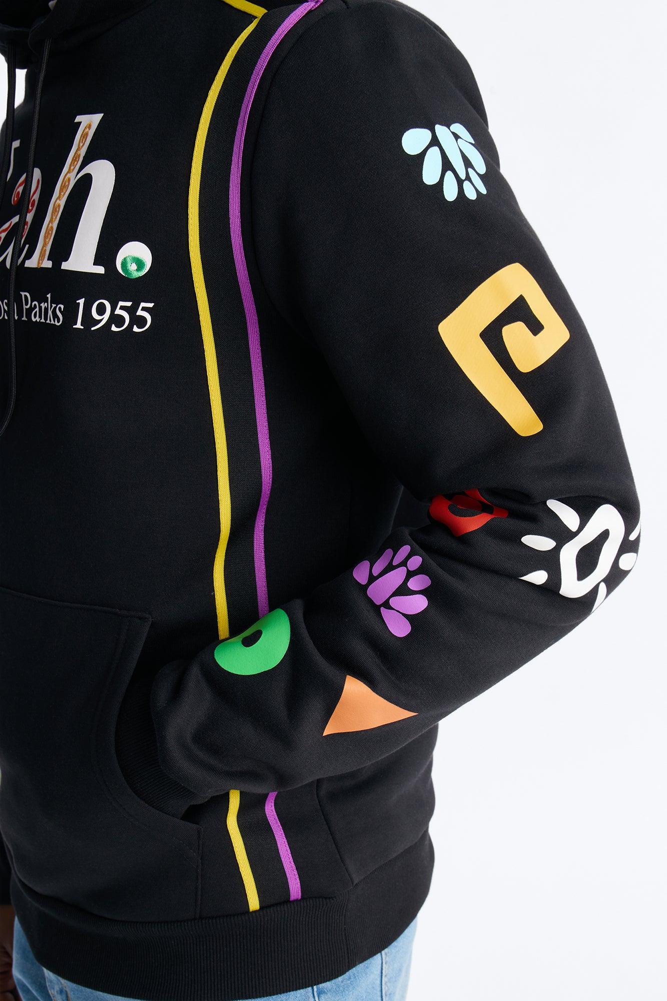 Rosa Parks Nah Embroidered Hoodie - Black Product Image