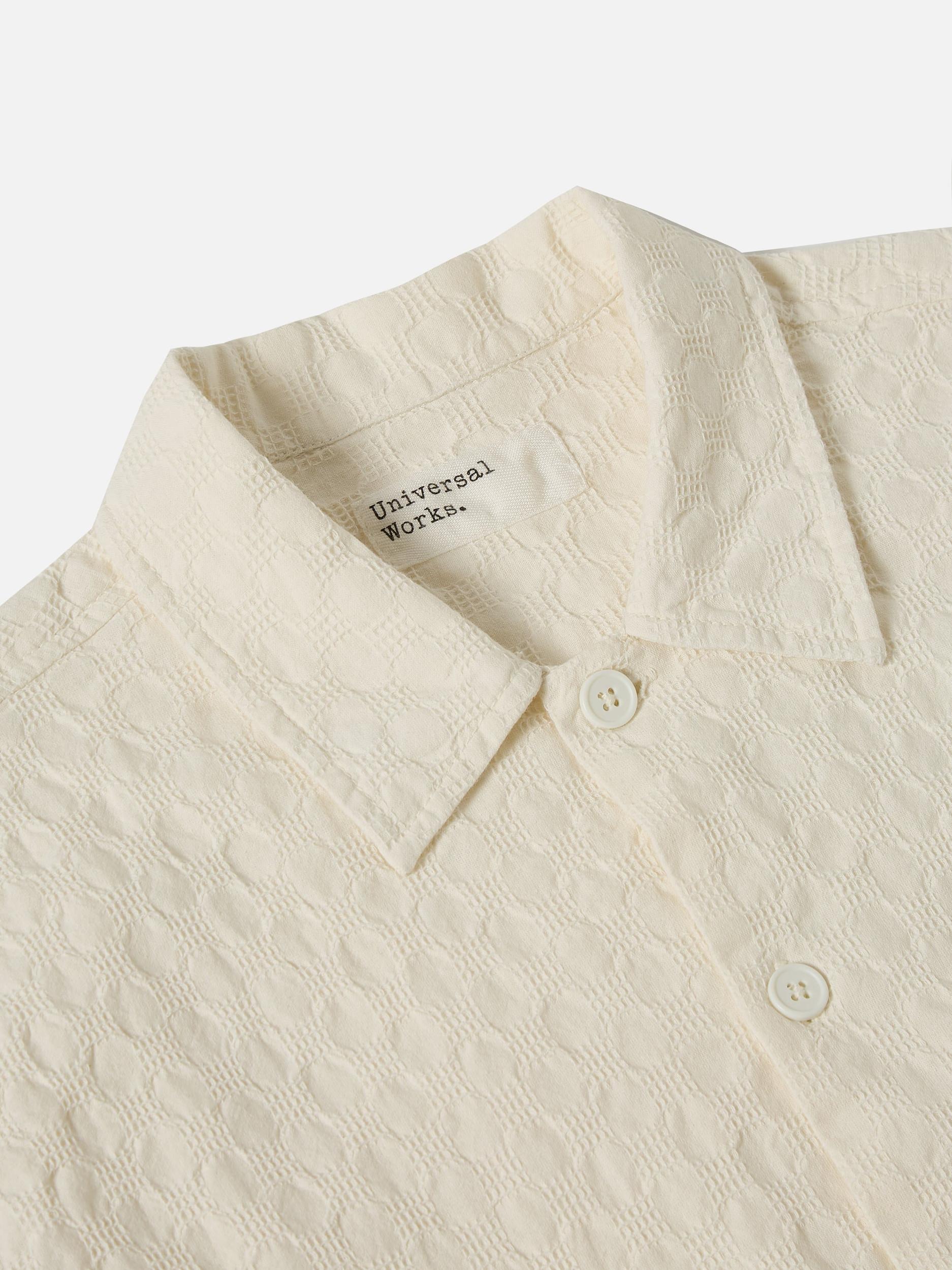 Ecru Dot Waffle Island Shirt Product Image