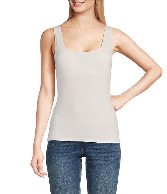 Modern Movement Sleeveless Scoop Neck Step In Tank Top Product Image