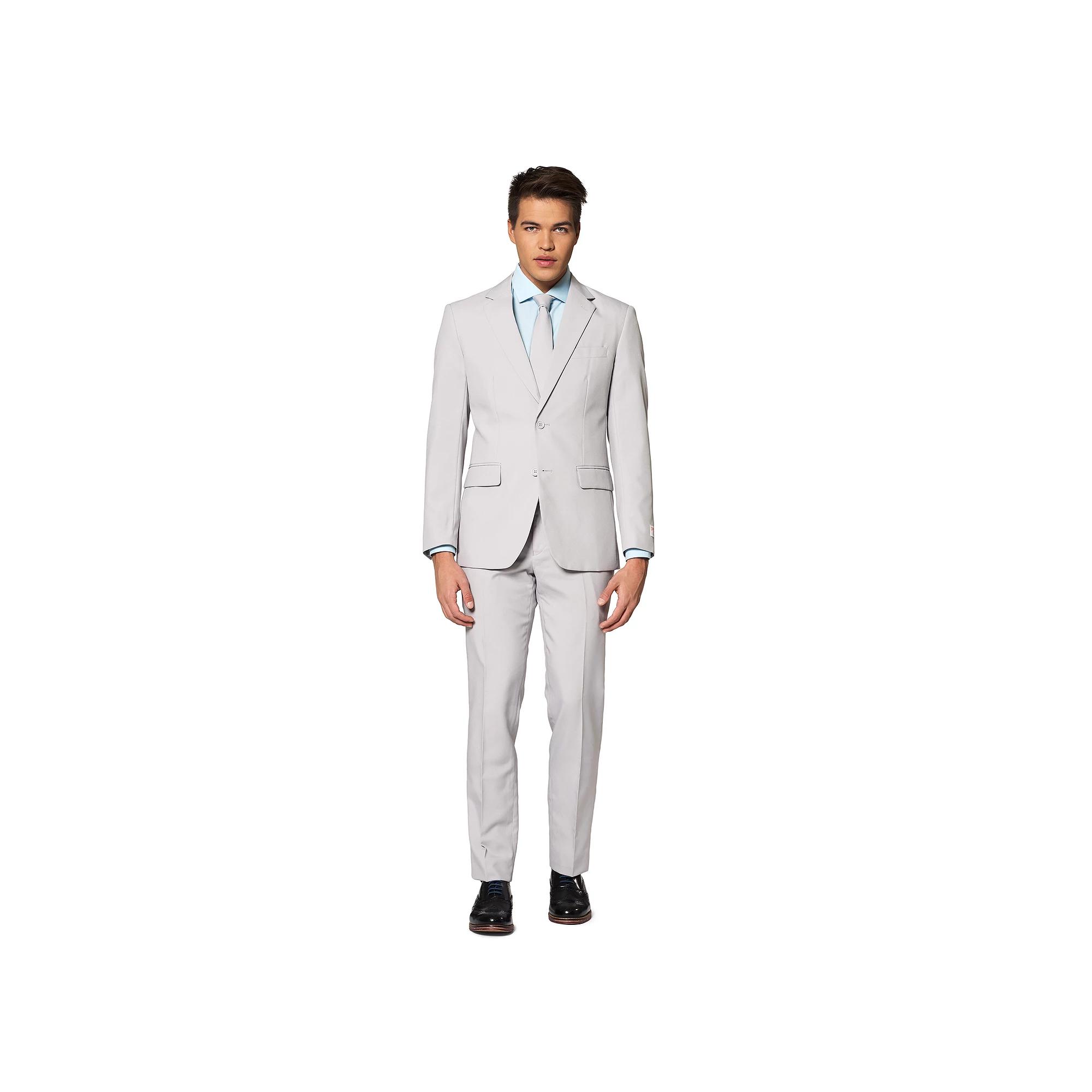 Men's OppoSuits Slim-Fit Solid Suit & Tie Set,  Product Image