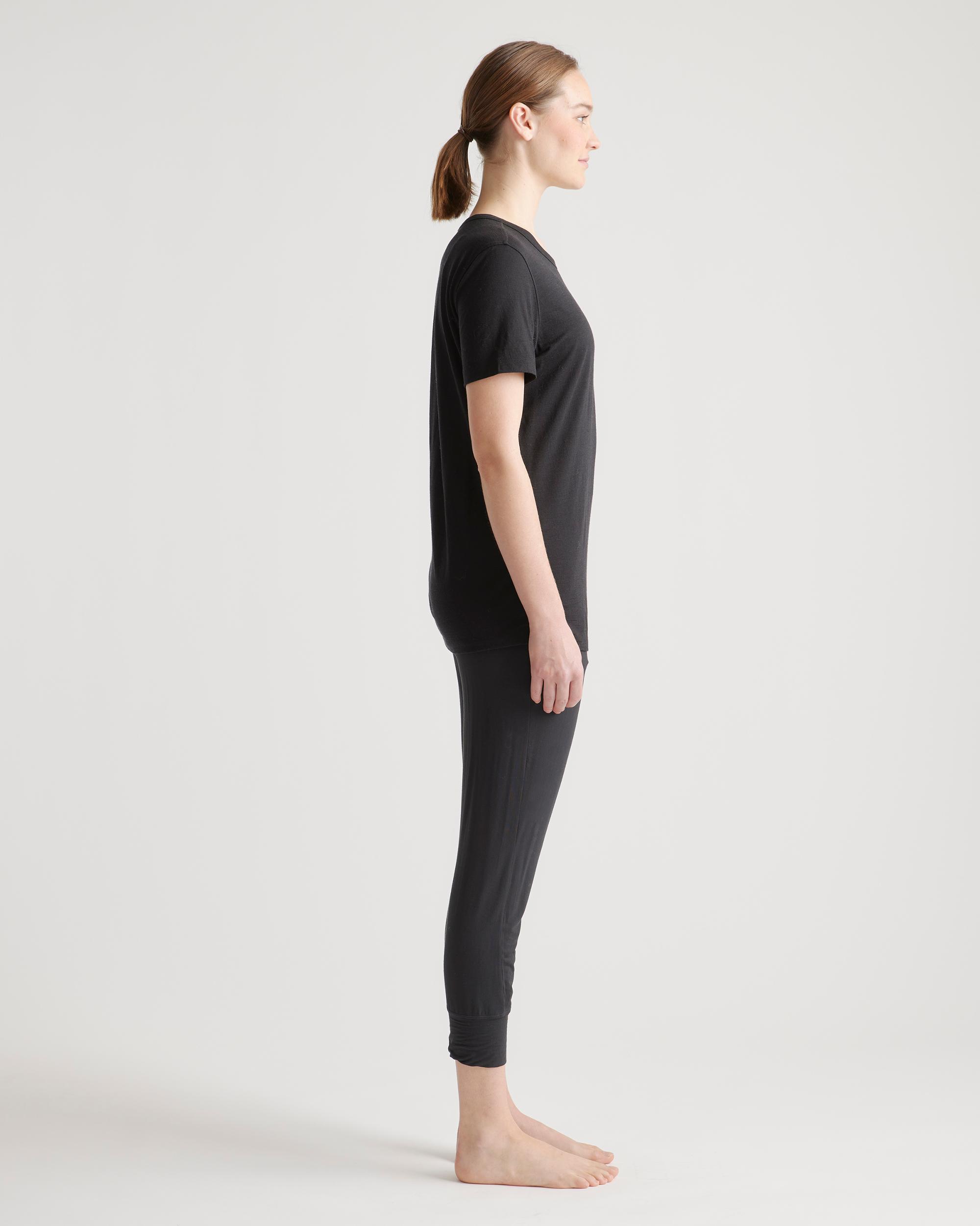 Quince | Women's 100% Merino Wool All-Season Base Layer T-Shirt Size XL, Merino/Cotton Product Image