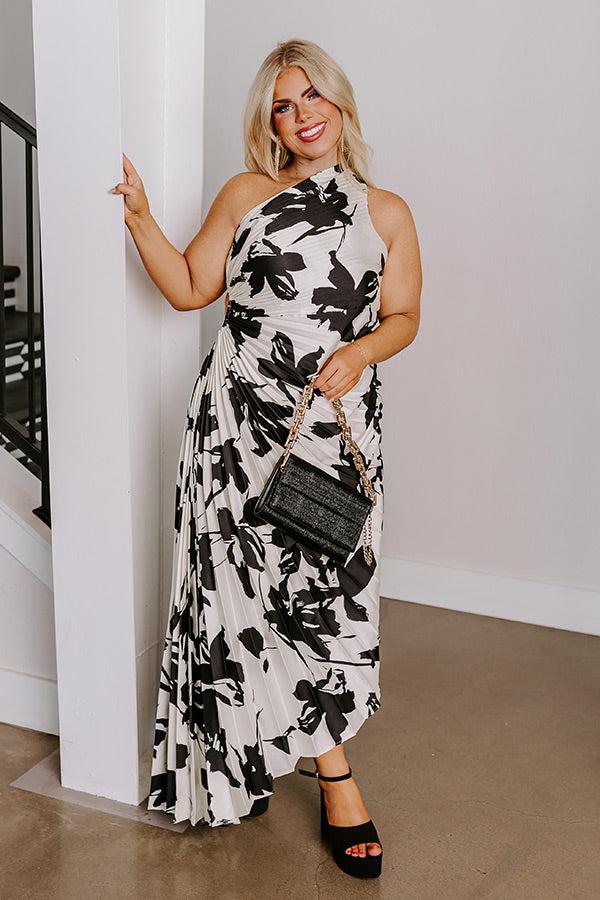 Date Night In Paris Floral Maxi Dress Curves Product Image