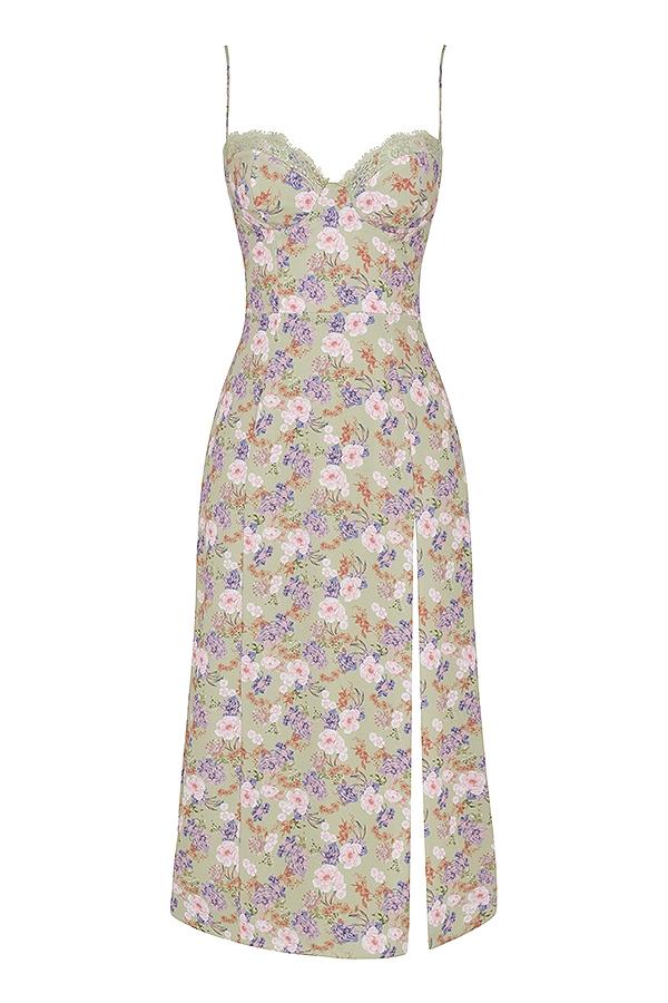 Charlotte  peony print  midi sundress Product Image
