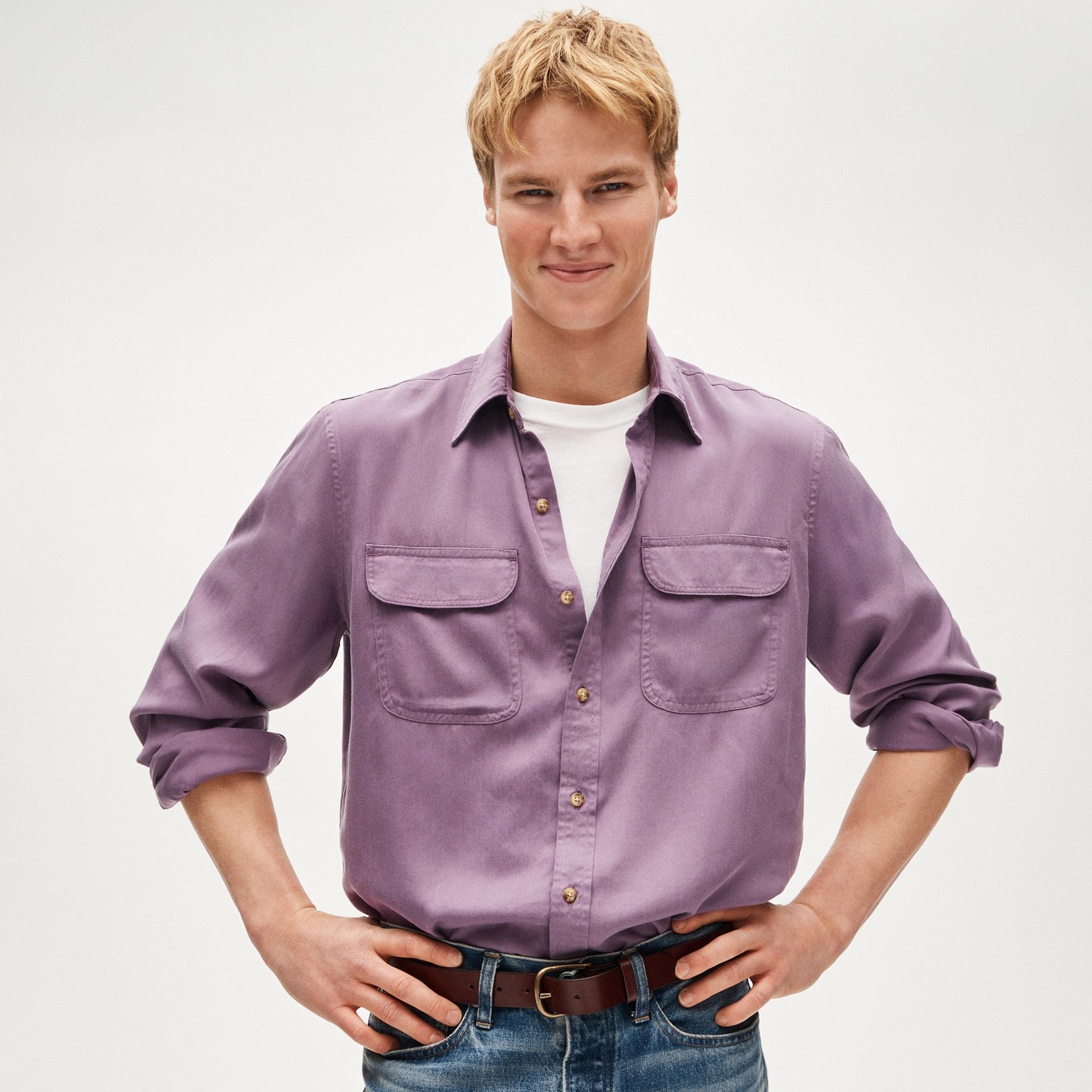 Two-pocket workshirt in TENCEL™ lyocell Product Image