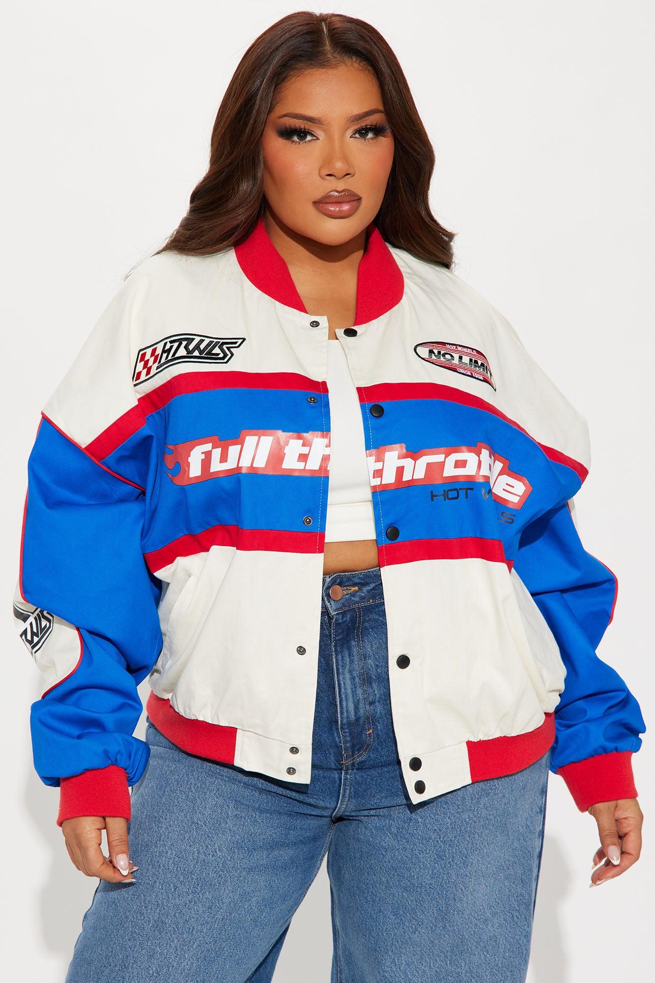 Hot Wheels Full Throttle Bomber Jacket - White/combo Product Image