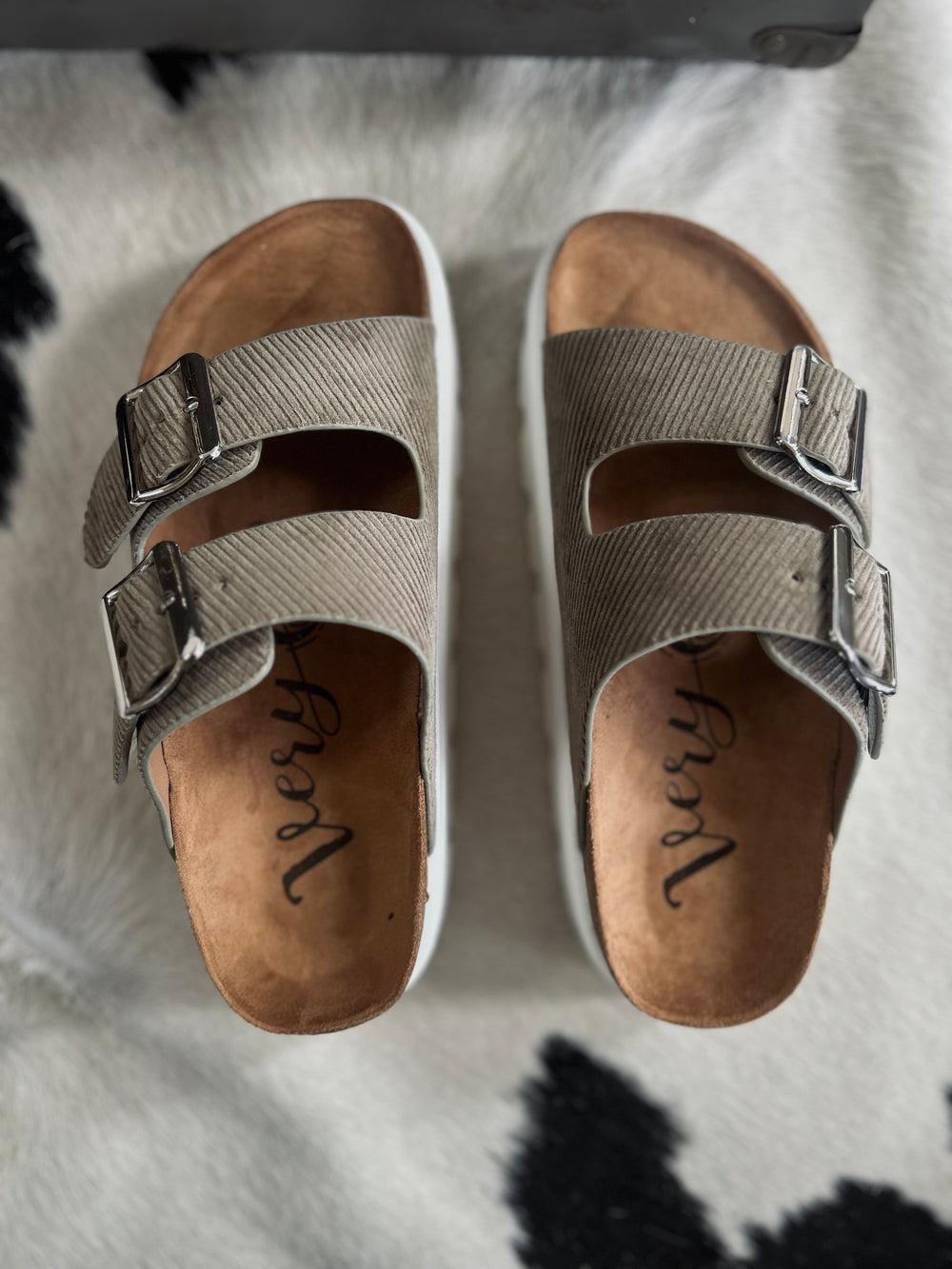 Jazmin Taupe Platform Sandals Product Image