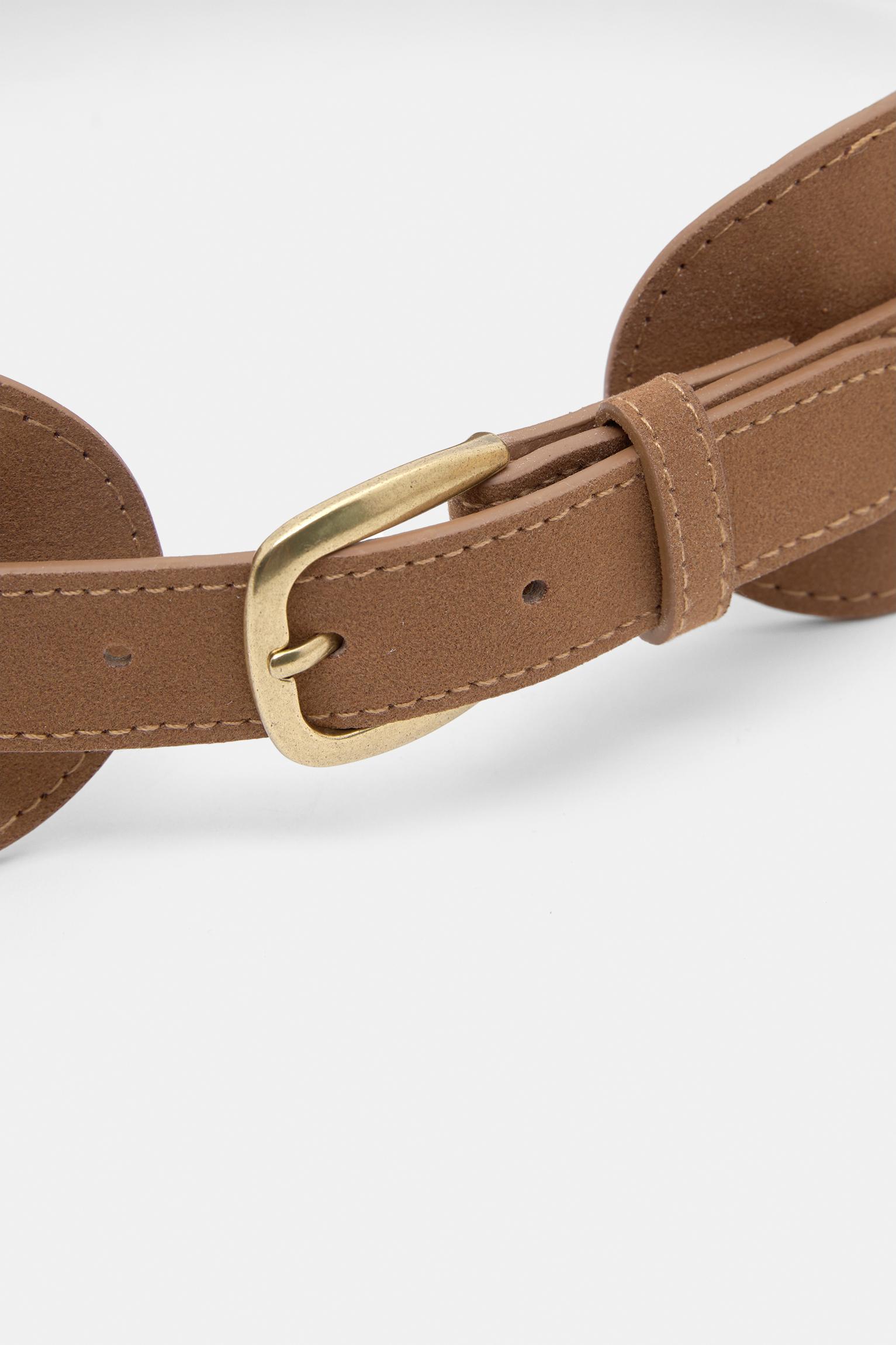 Wide faux suede belt Product Image