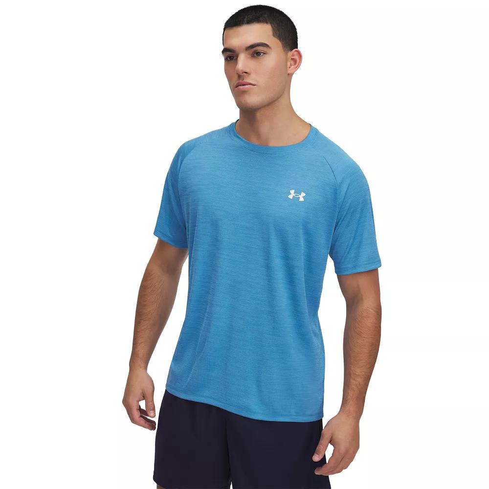 Men's Under Armour Tech Textured Short Sleeve Tee, Size: XL, Ether Blue Product Image