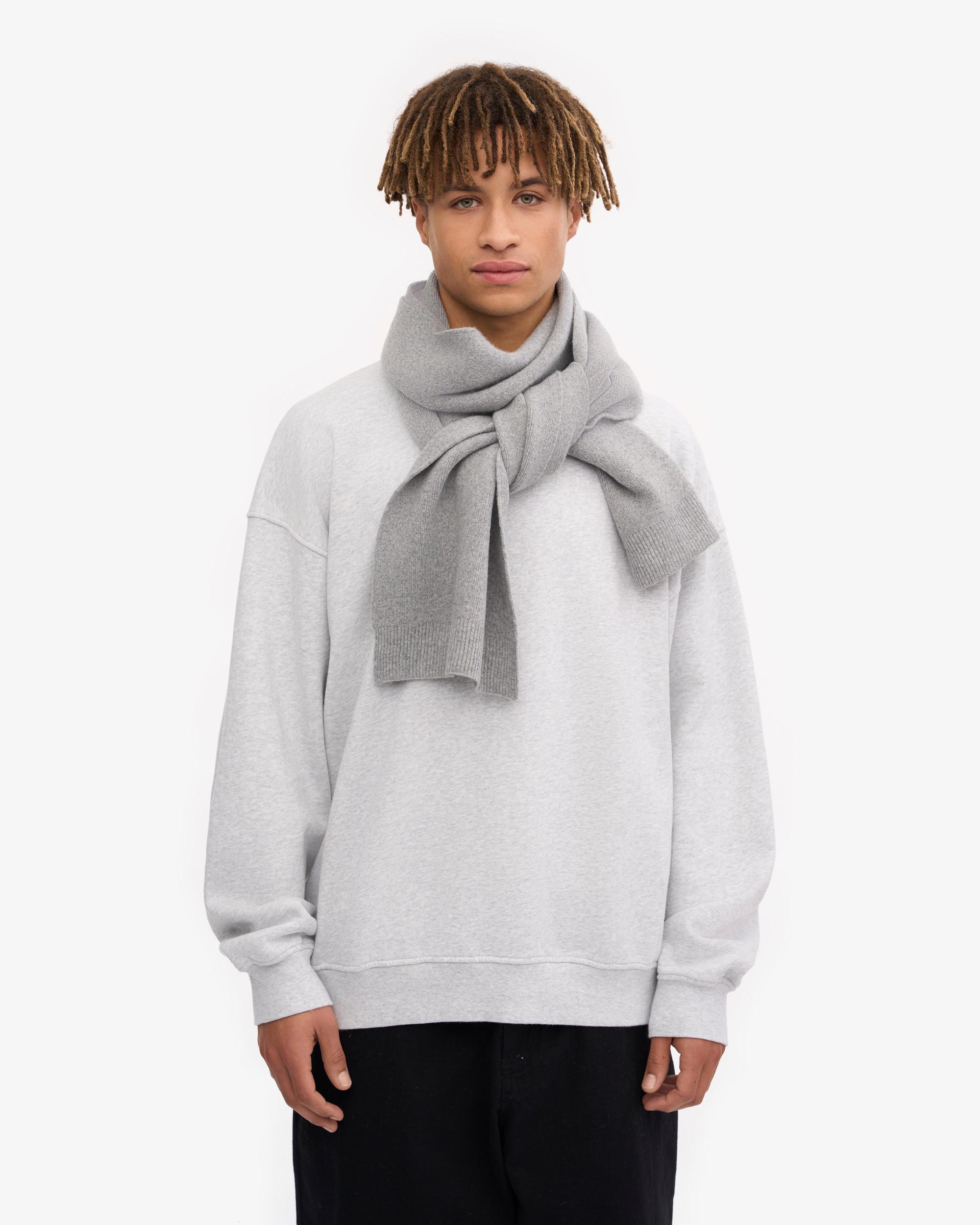 Merino Wool Scarf - Heather Grey Product Image