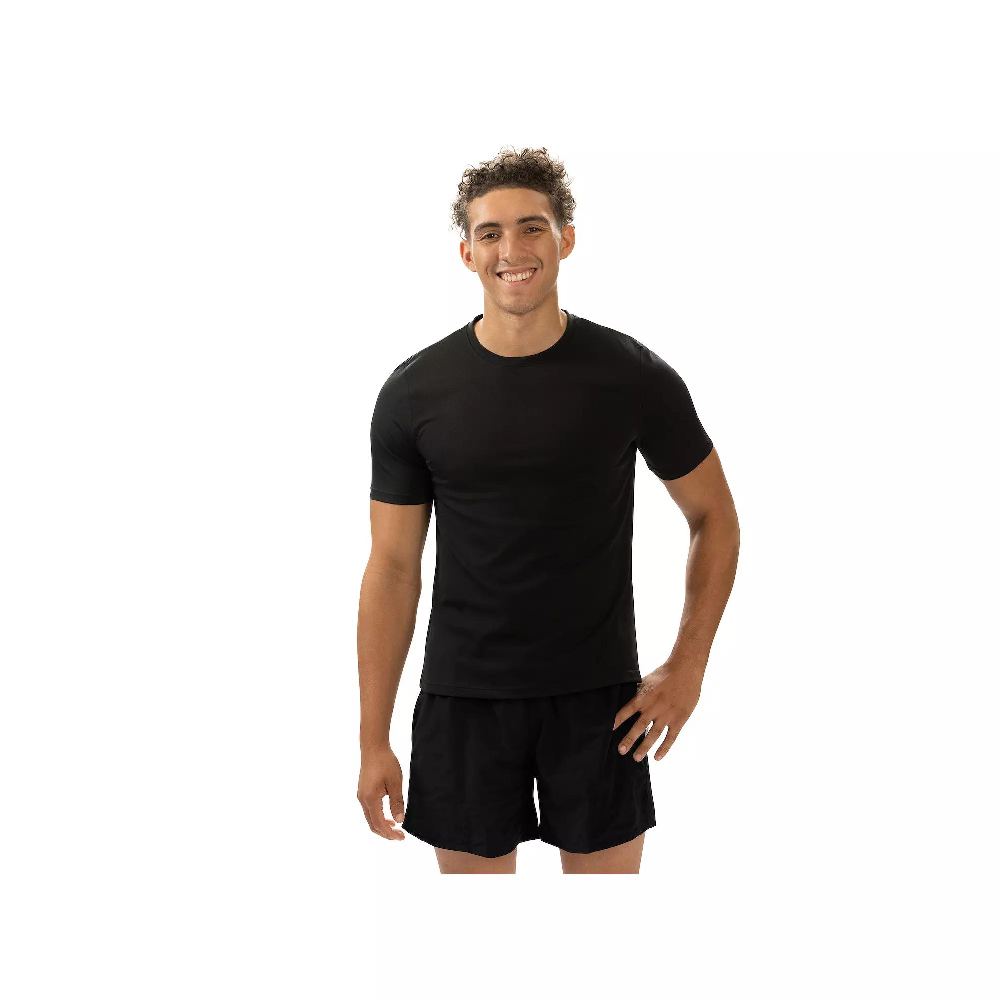 Dolfin Crewneck Short Sleeve Swim Rash Guard Shirt, Men's,  Product Image