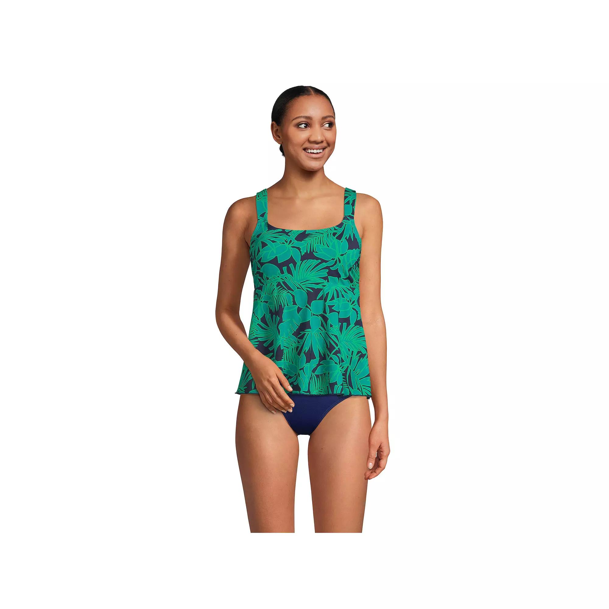 Women's Lands' End Flutter Empire UPF 50 Tankini Swimsuit Top,  Product Image