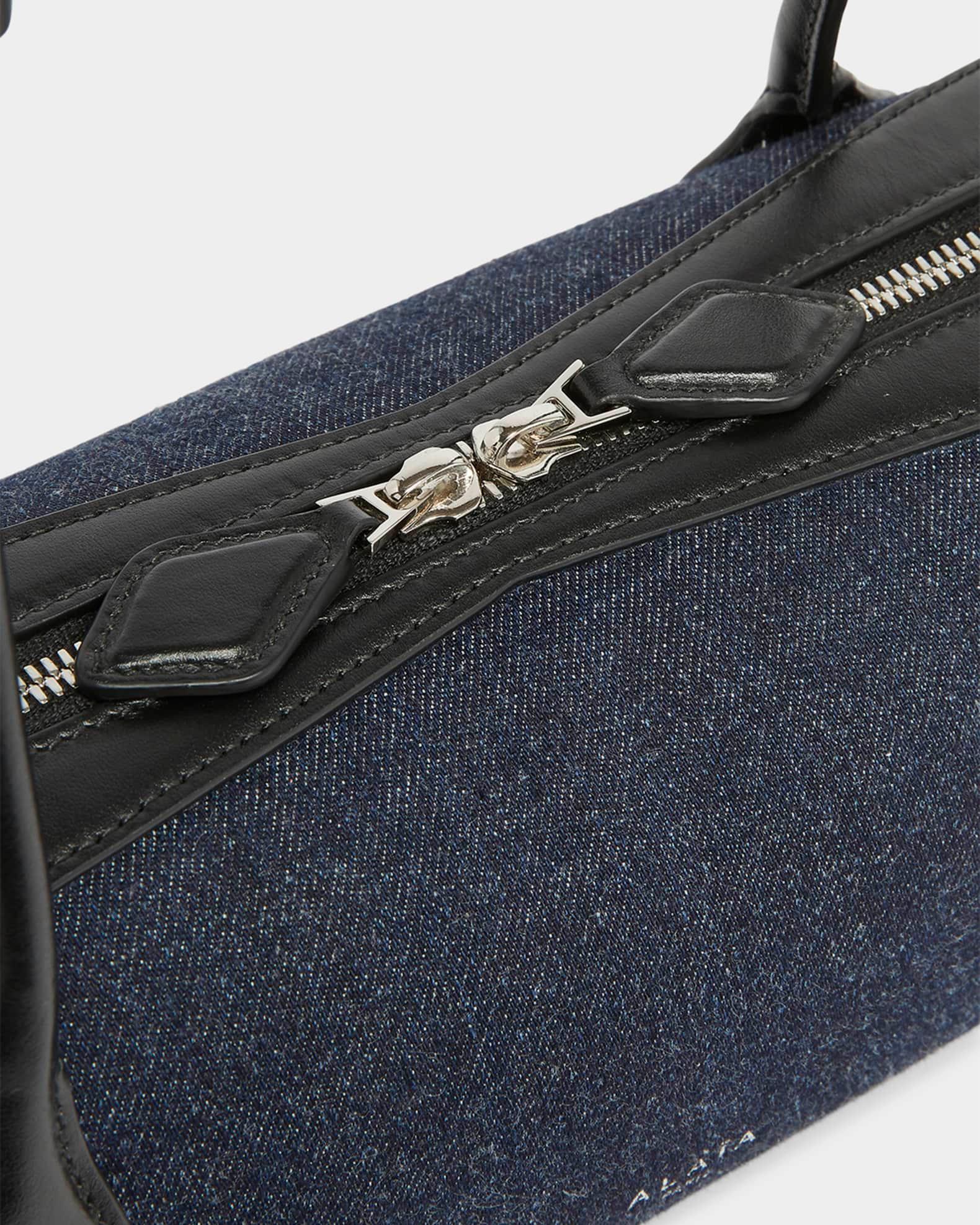 Le Teckel Medium Shoulder Bag in Denim  Product Image