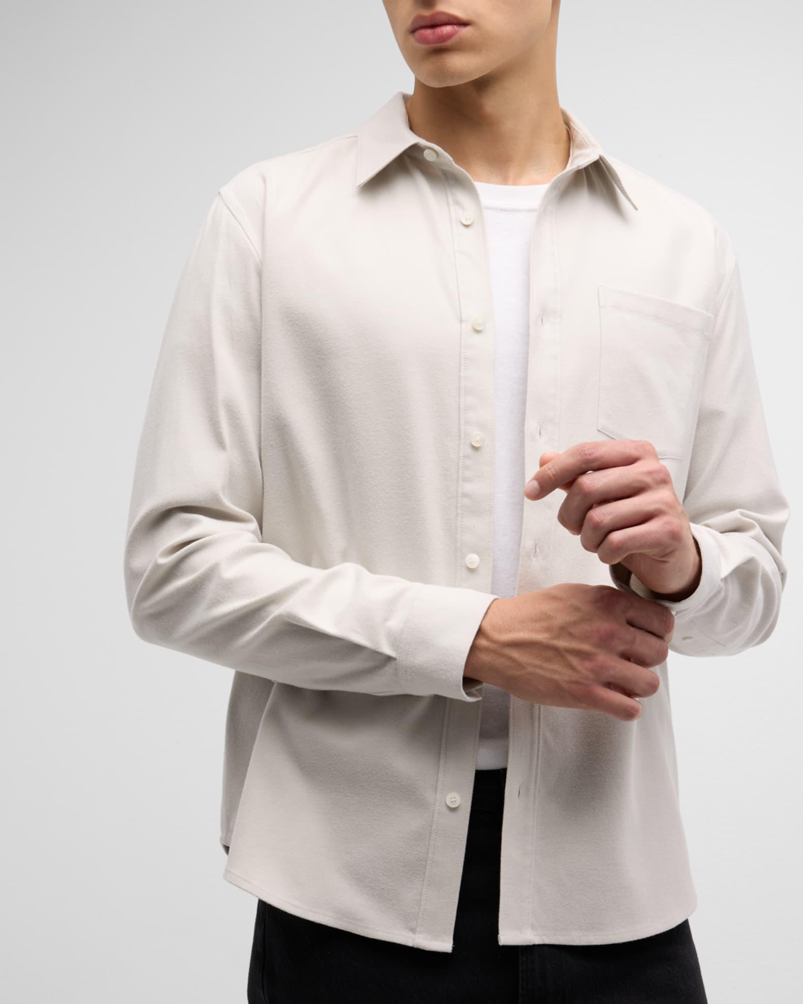 Men's Brushed Cotton Shirt Product Image