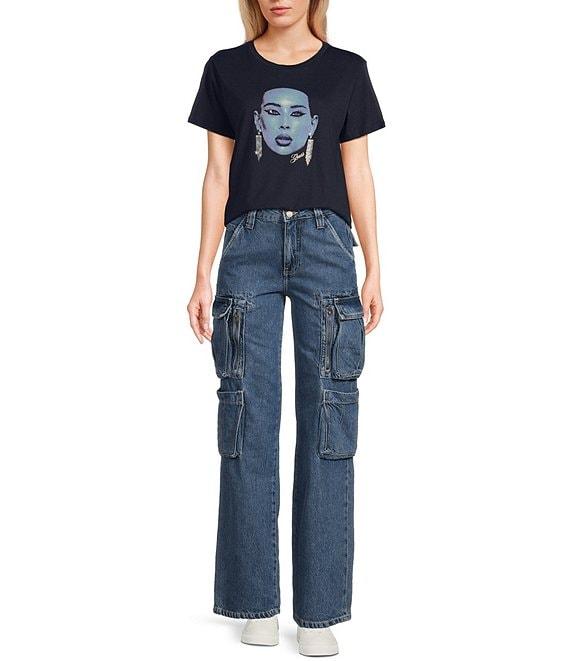 Guess Short Sleeve Sometimes Easy Graphic T-Shirt Product Image