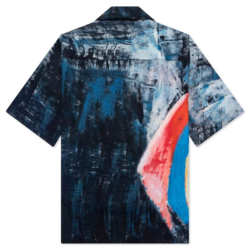 Poplin Bowling Shirt - Royal Male Product Image