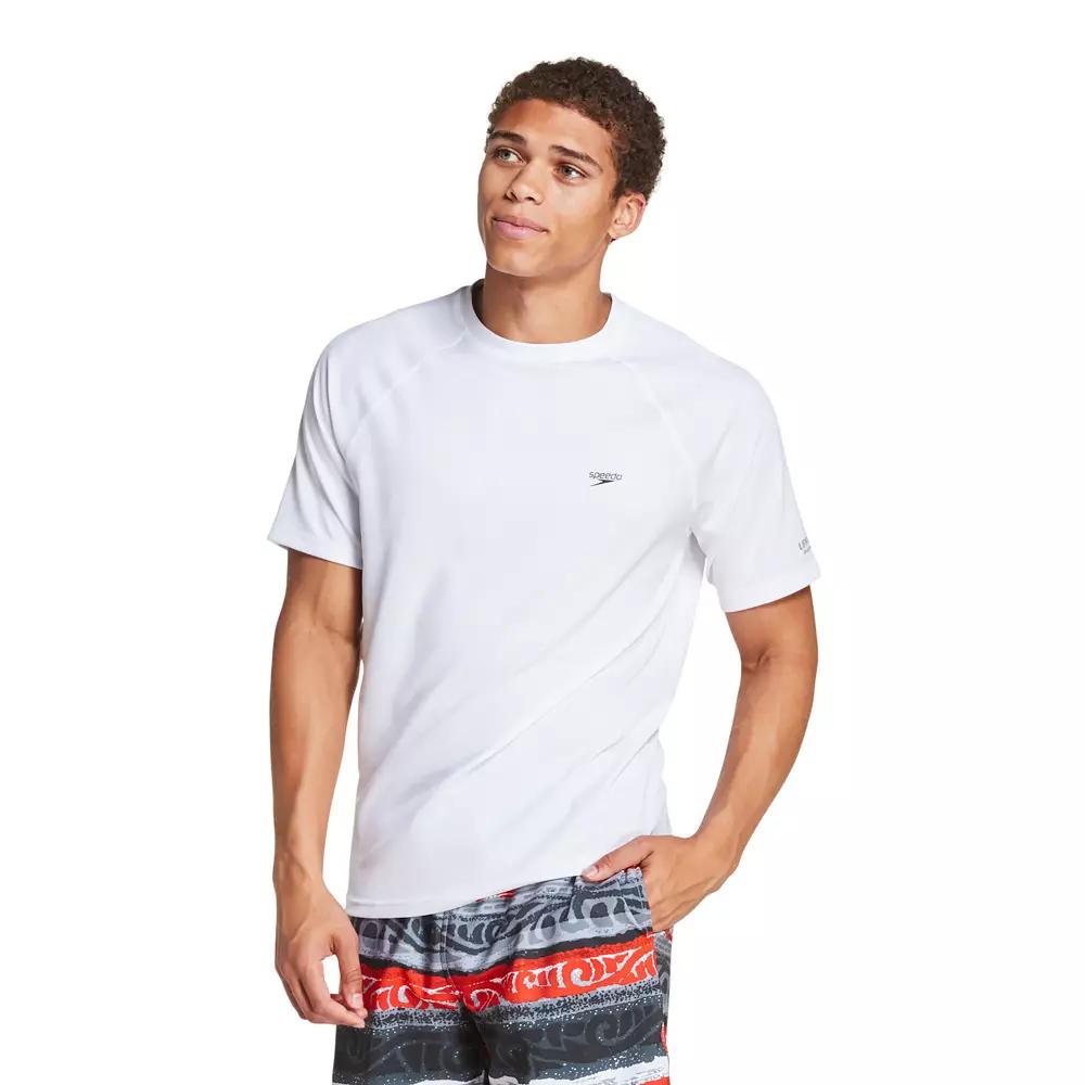 Men's Speedo Quick-Dry UPF 50+ Short Sleeve Swim Tee,  Product Image