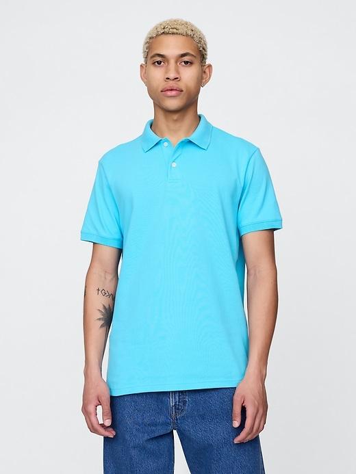 Pique Polo Shirt Product Image