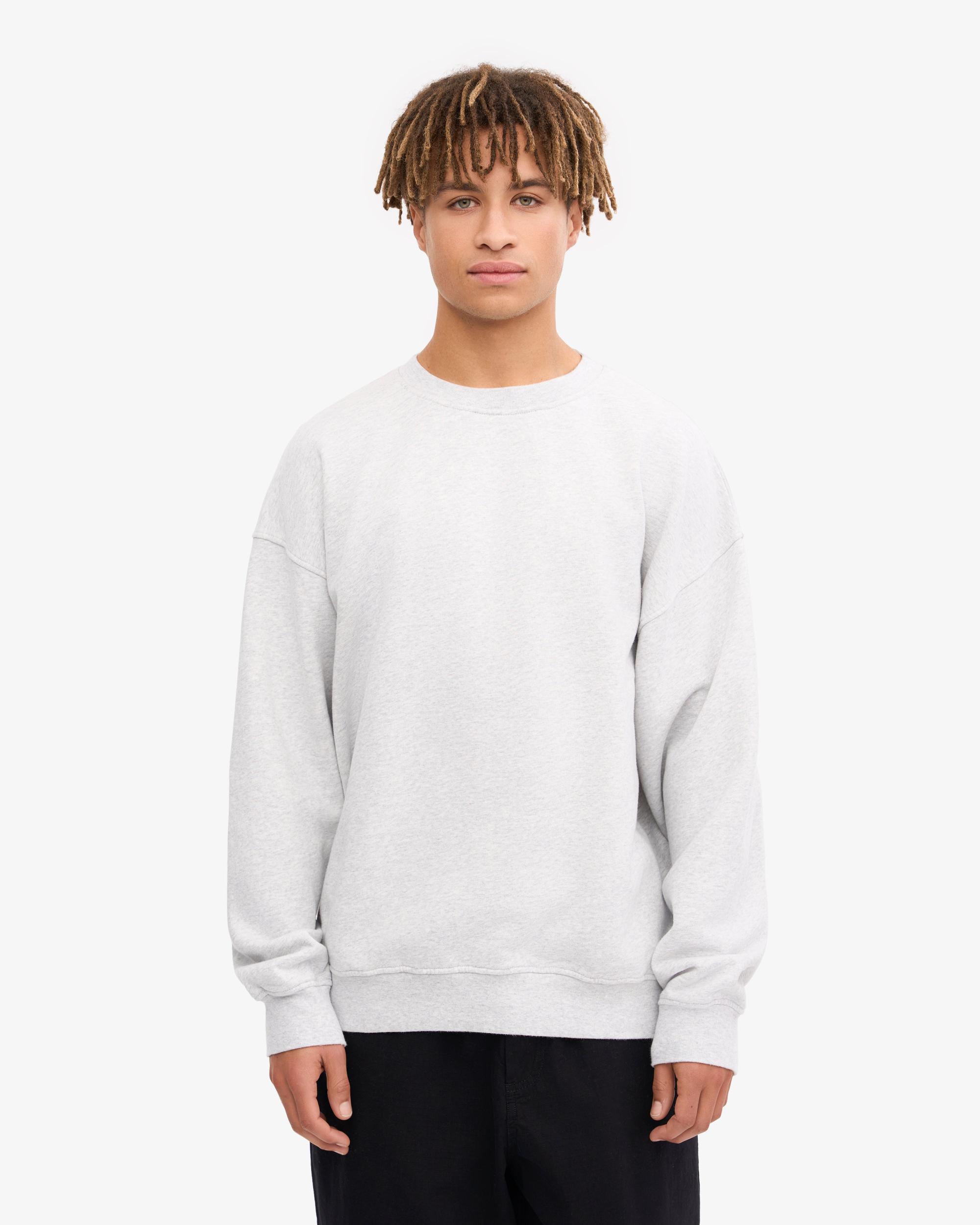 Organic Oversized Crew - Snow Melange Product Image