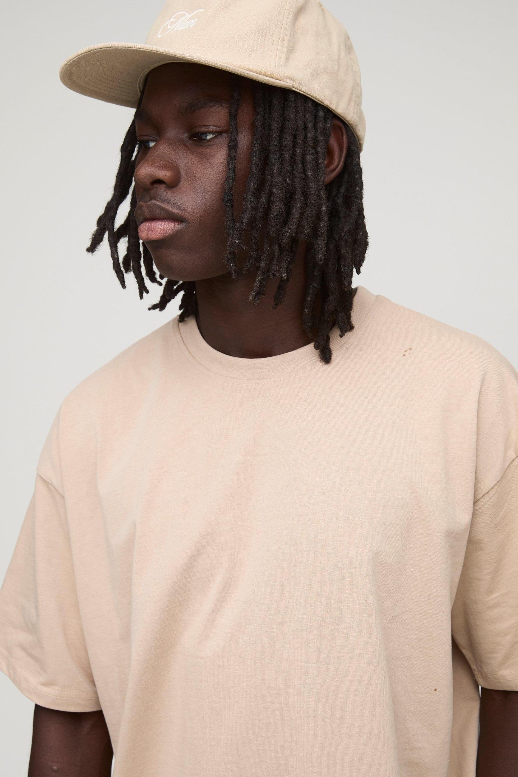 Oversized Basic Crew Neck T-shirt | boohooMAN USA Product Image