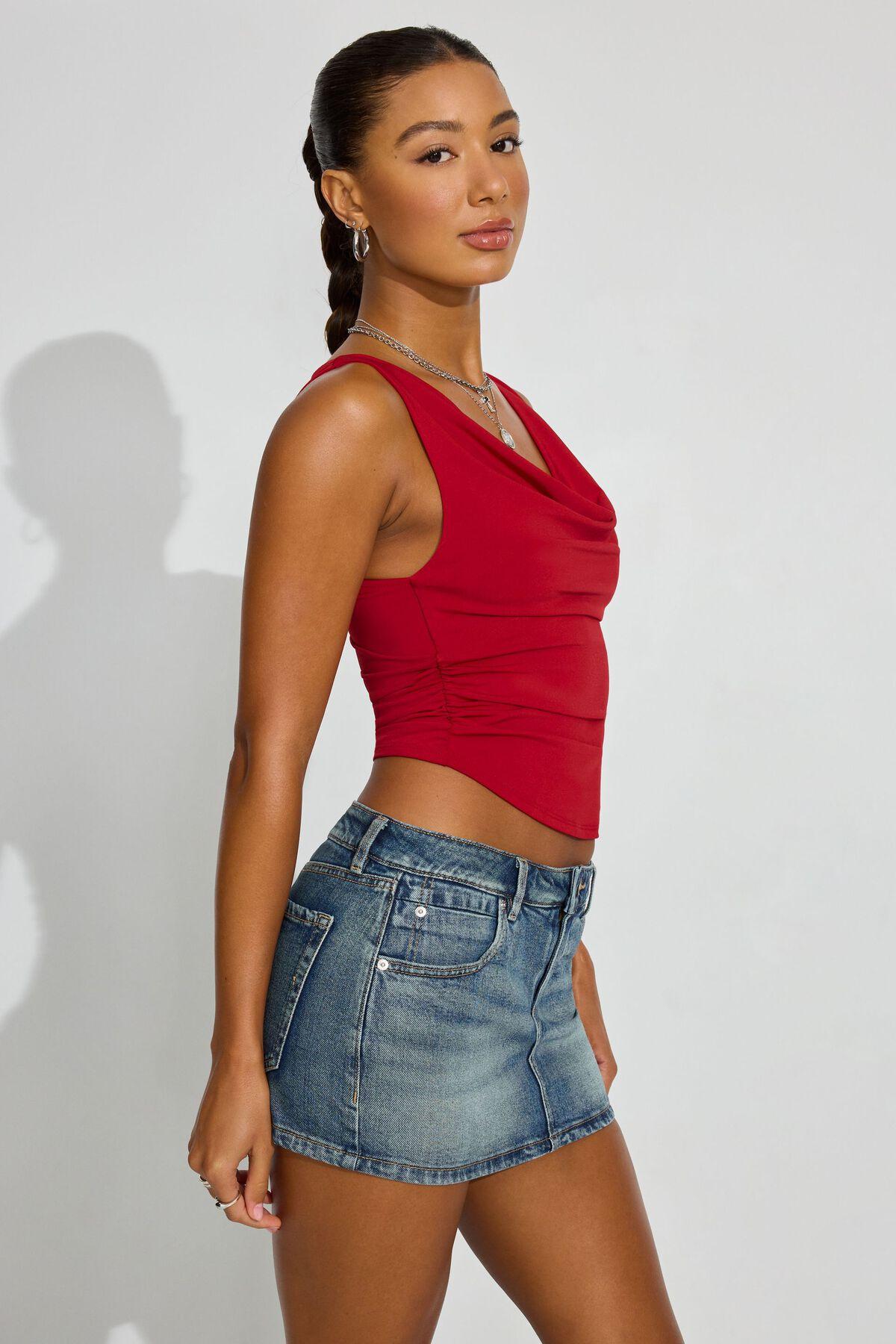 Denim Bustier Cami Top Product Image