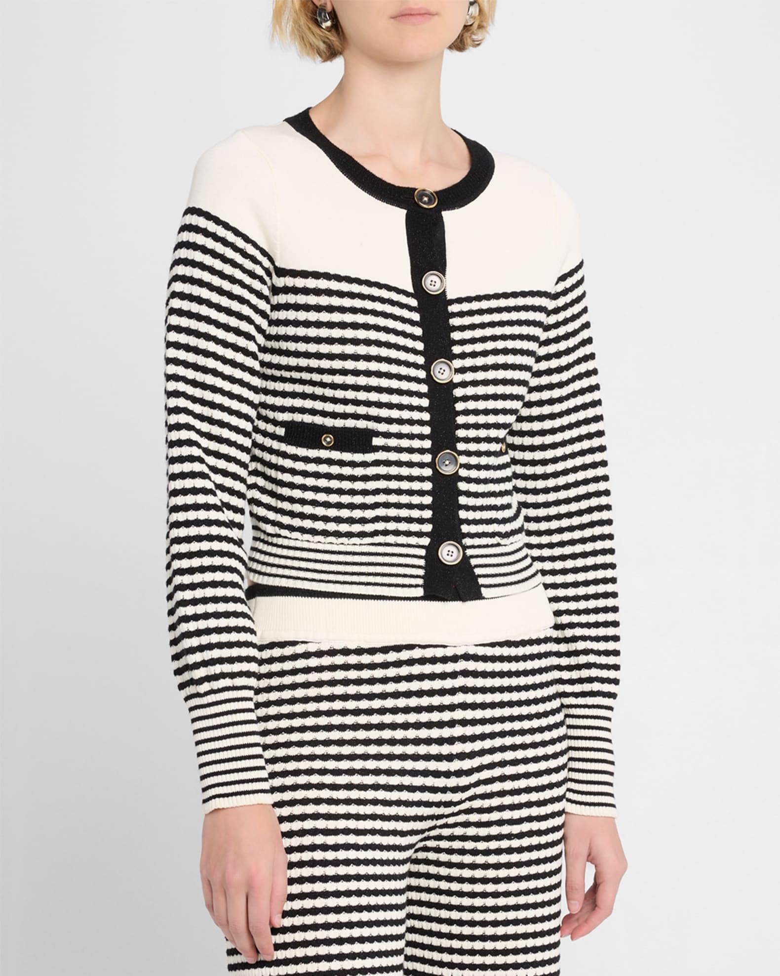 Bea Textured Stripe Cardigan Product Image
