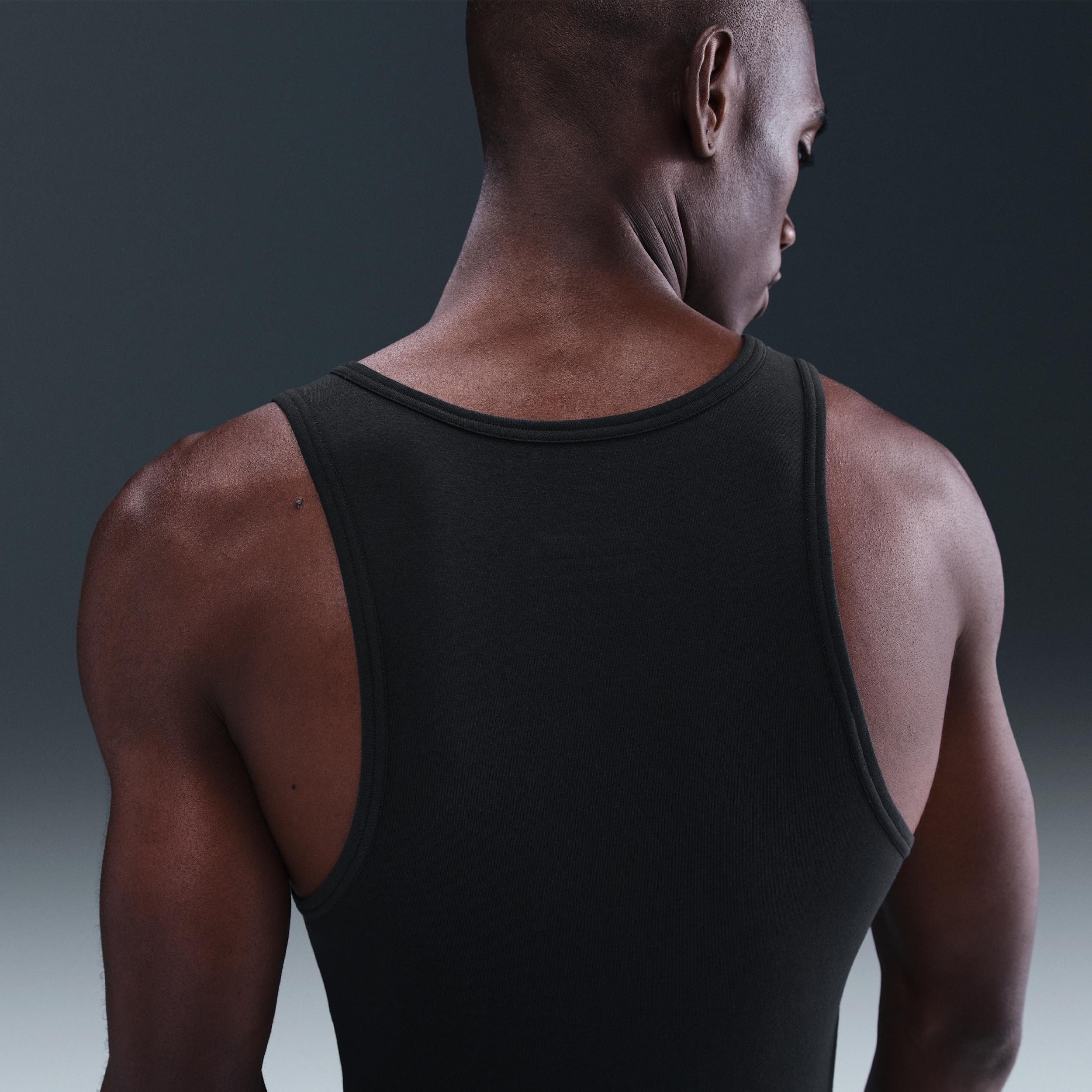 Nike Men's Dri-FIT Essential Cotton Stretch Slim Fit Tank Top Undershirt (2-Pack) Product Image