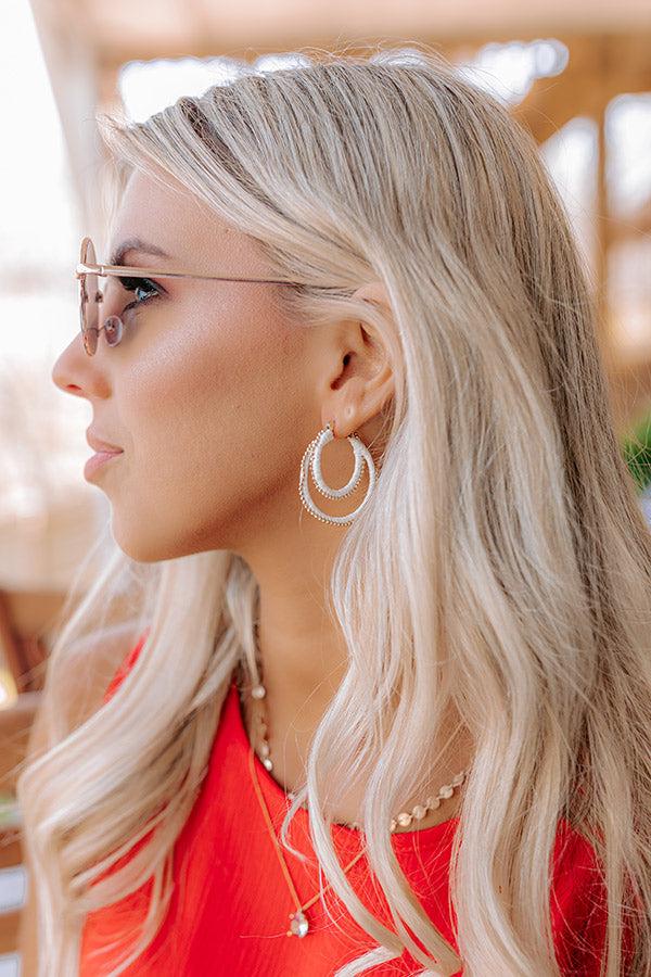 Reserved For Fun Earrings In White Product Image