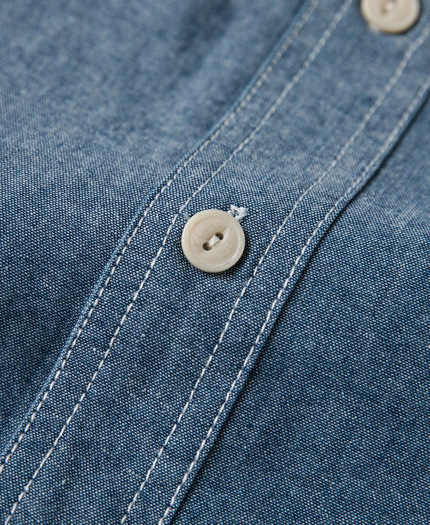 Chambray Short Sleeve Work Shirt Product Image