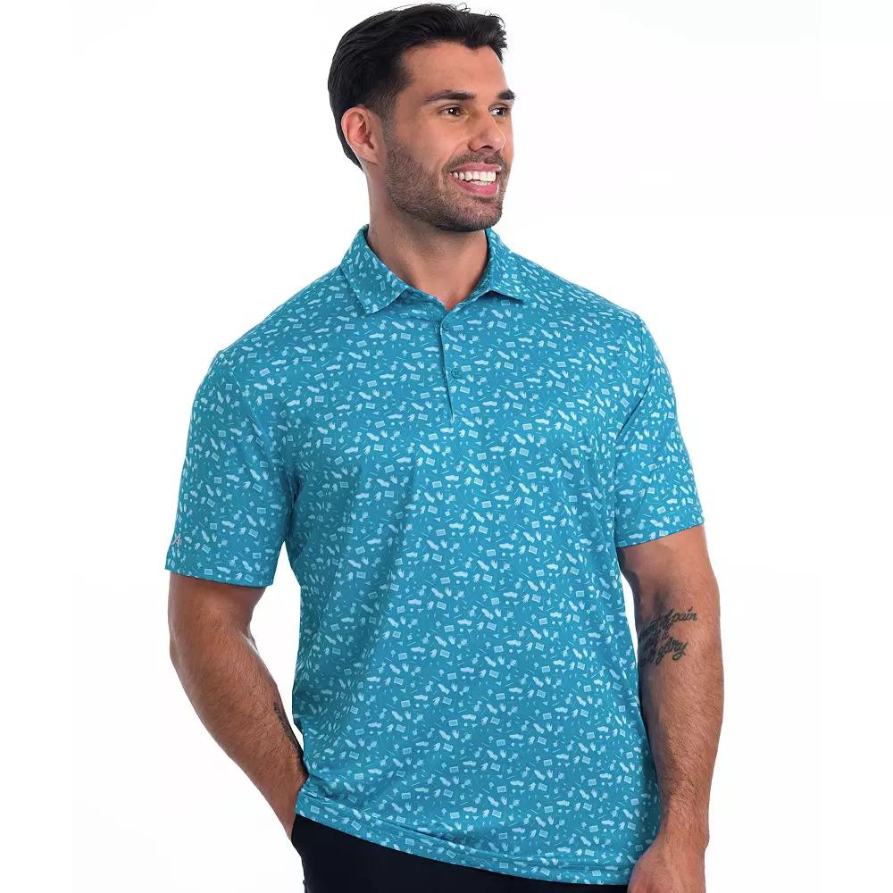 Men's Antigua Driven Polo, Size: XXL, Blue Product Image