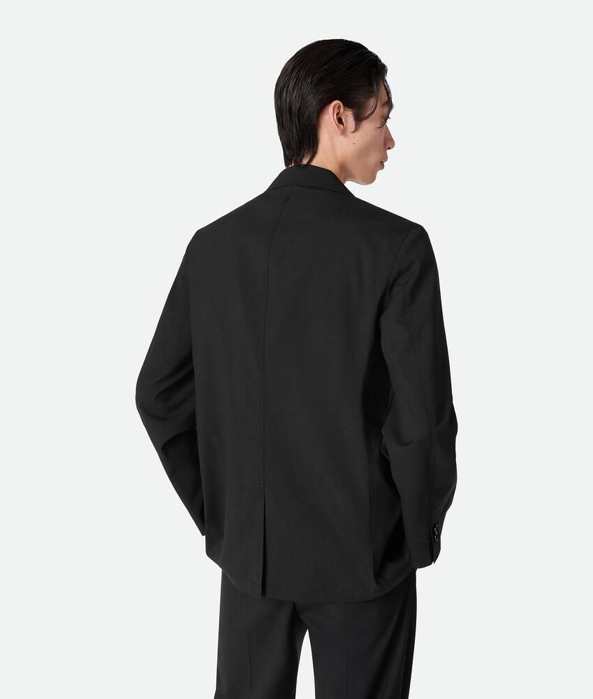 Men's Fine Wool Jacket in Charcoal melange Product Image