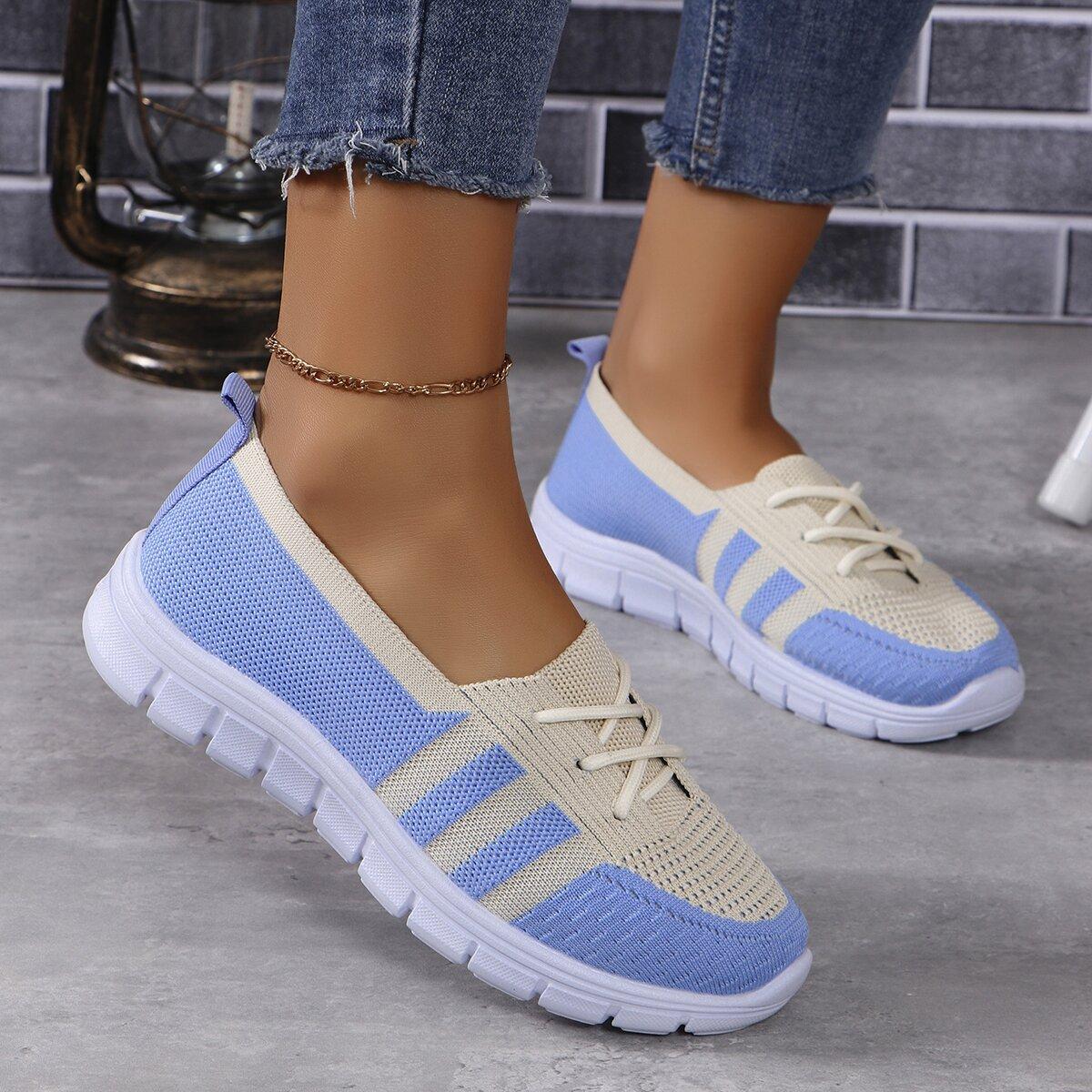 Mesh Contrast Flat Slip-Ons Product Image