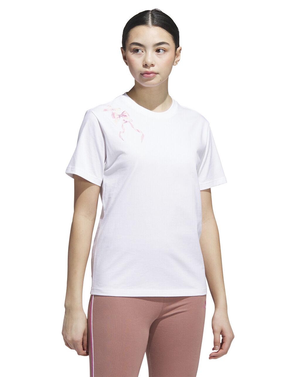 ADIDAS Coquette Bows Womens Tee - WHITE Product Image