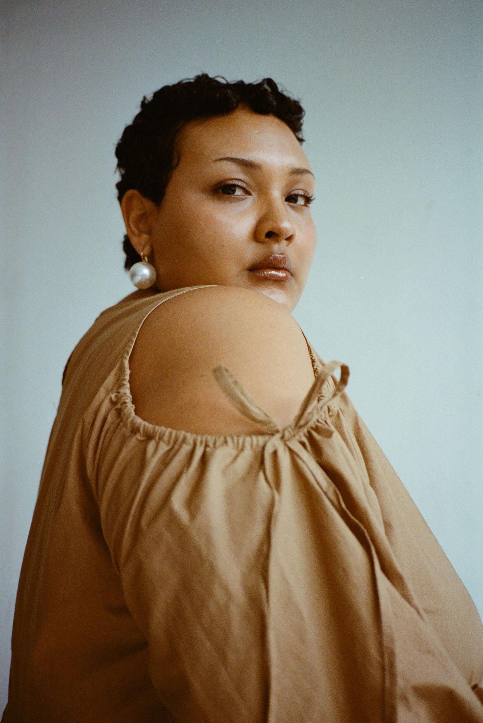 Amber Dress - Iced Coffee Product Image