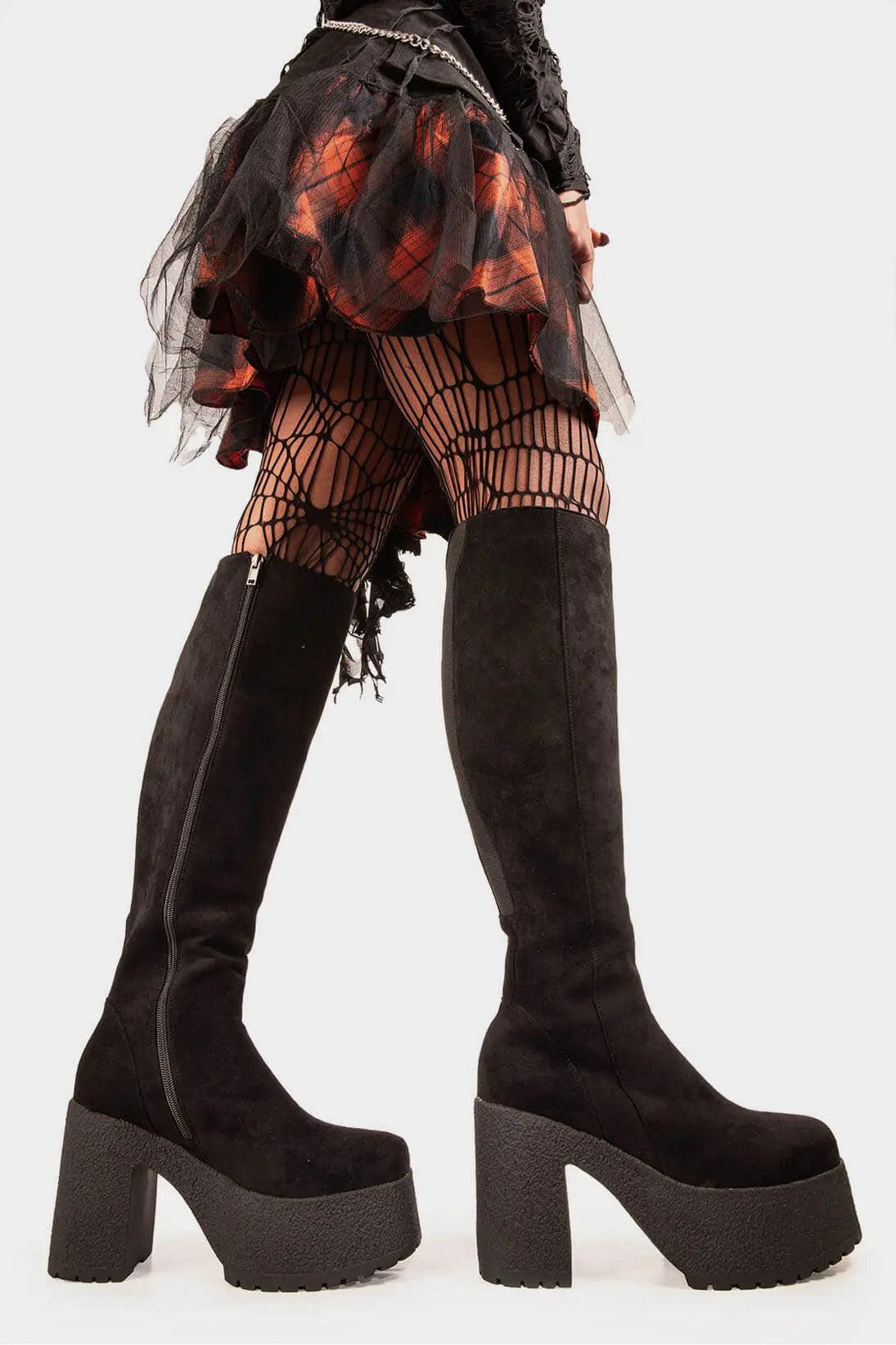 I'm What You Want Knee High Platform Boots Product Image