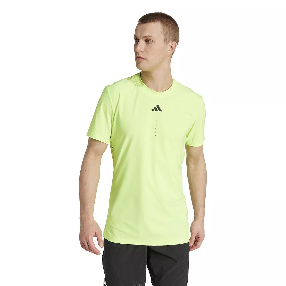 adidas Tennis Pro FreeLift Tee Lucid Lemon 2XL Mens Product Image
