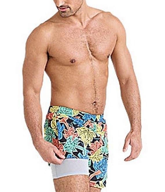 SAXX Go Coastal 2N1 Palm Tree 5#double; Inseam Volley Swim Shorts Product Image