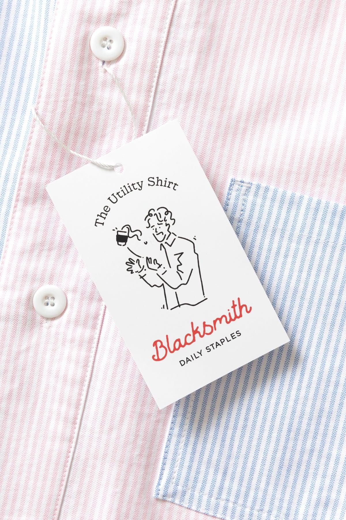 Blacksmith - 'Boxford' Utility Shirt - Crazy Stripe Product Image