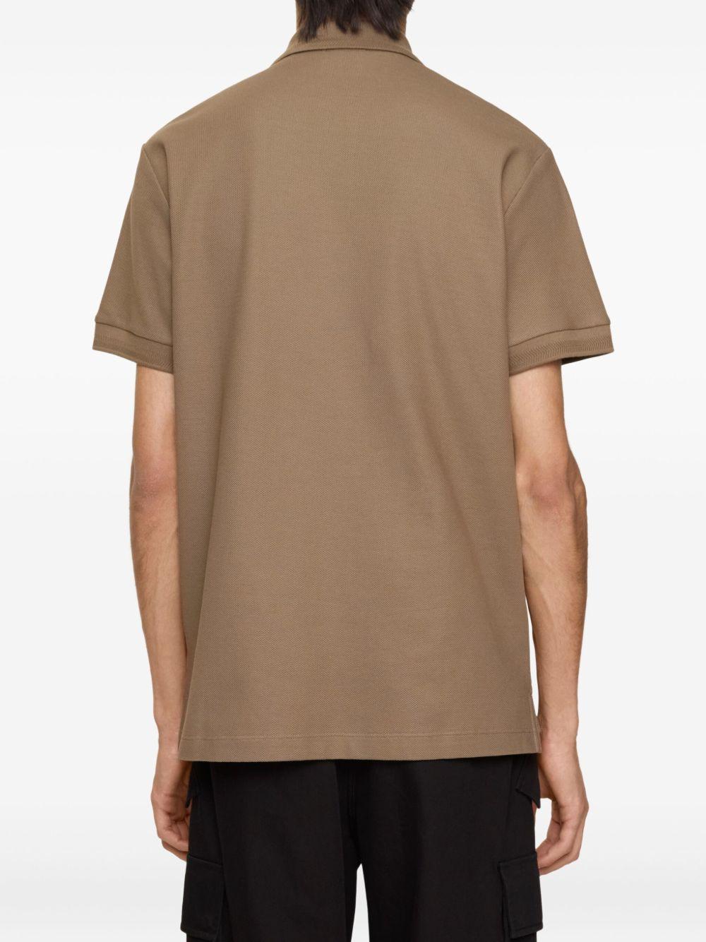 embroidered short-sleeve polo shirt Product Image